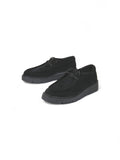 Zapatos tipo Wallabee en ante con suela gruesa cómoda – Calzado casual urbano disponible en verde marrón y negro