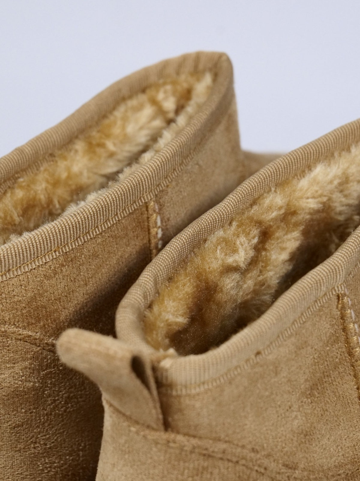 Botines de invierno con plataforma para mujer en gamuza textura de terciopelo con forro cálido – Botas estilo snow boots