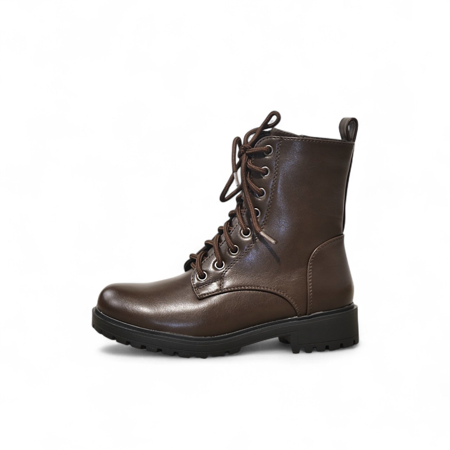 Botines militares básicos con cordones estilo combat boots
