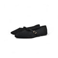 Merceditas de terciopelo para mujer estilo clásico con correa ajustable y punta redonda, disponibles en negro y marrón, cómodas y versátiles para uso diario o casual elegante