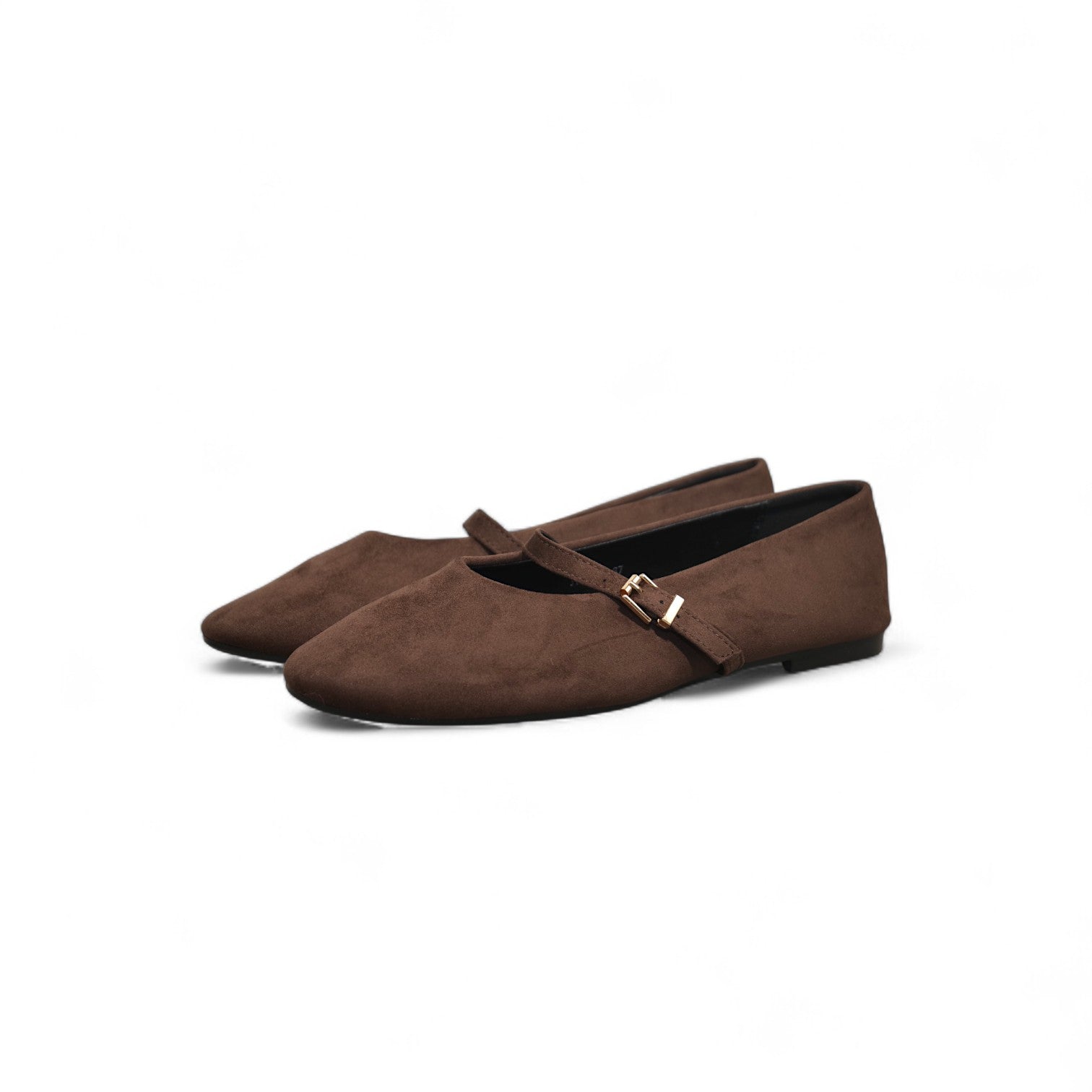 Merceditas de terciopelo para mujer estilo clásico con correa ajustable y punta redonda, disponibles en negro y marrón, cómodas y versátiles para uso diario o casual elegante