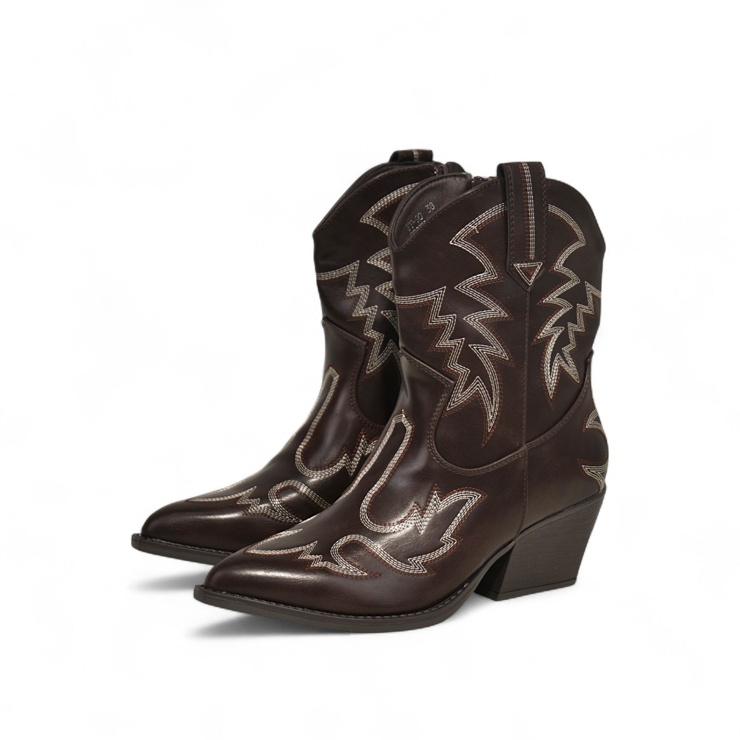 Botas cowboy bordadas negro y marrón chocolate estilo western