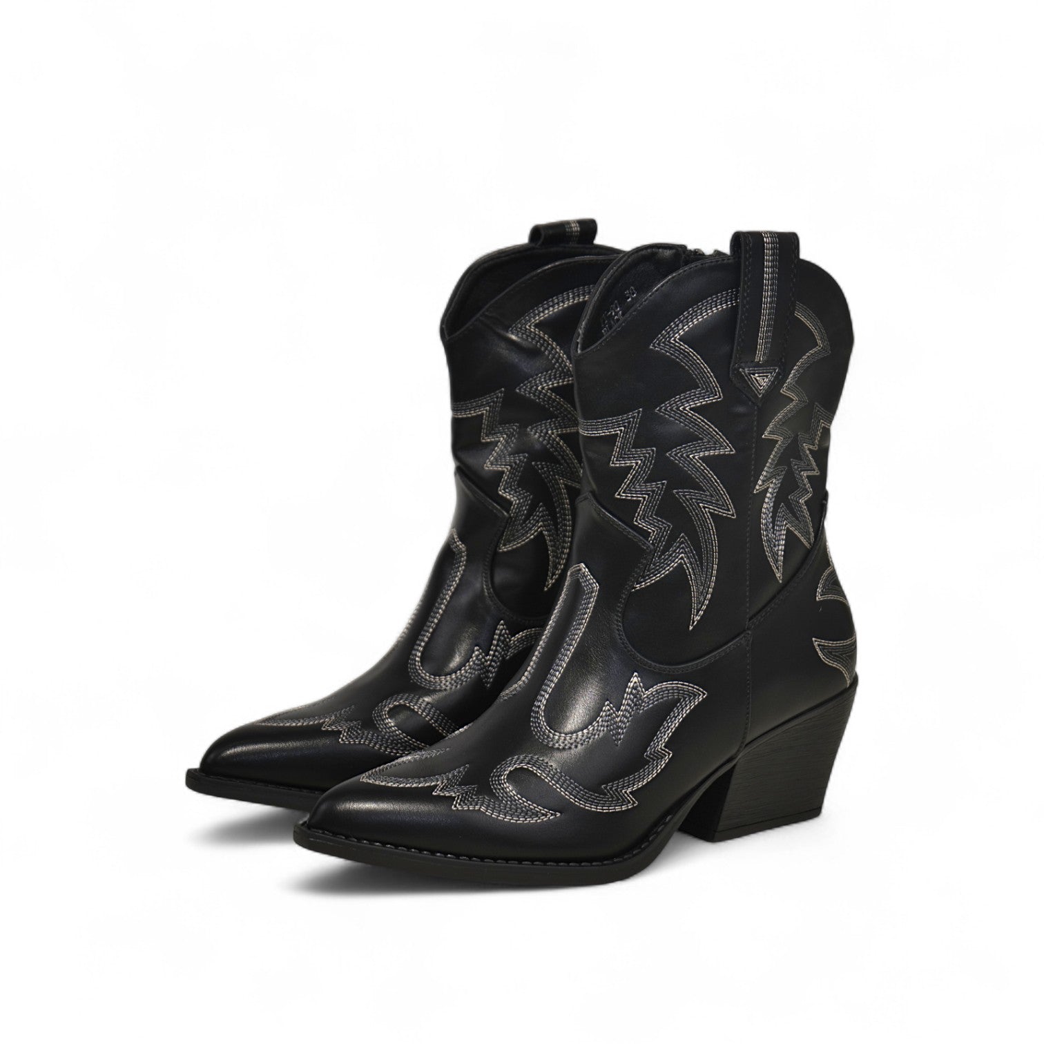 Botas cowboy bordadas negro y marrón chocolate estilo western