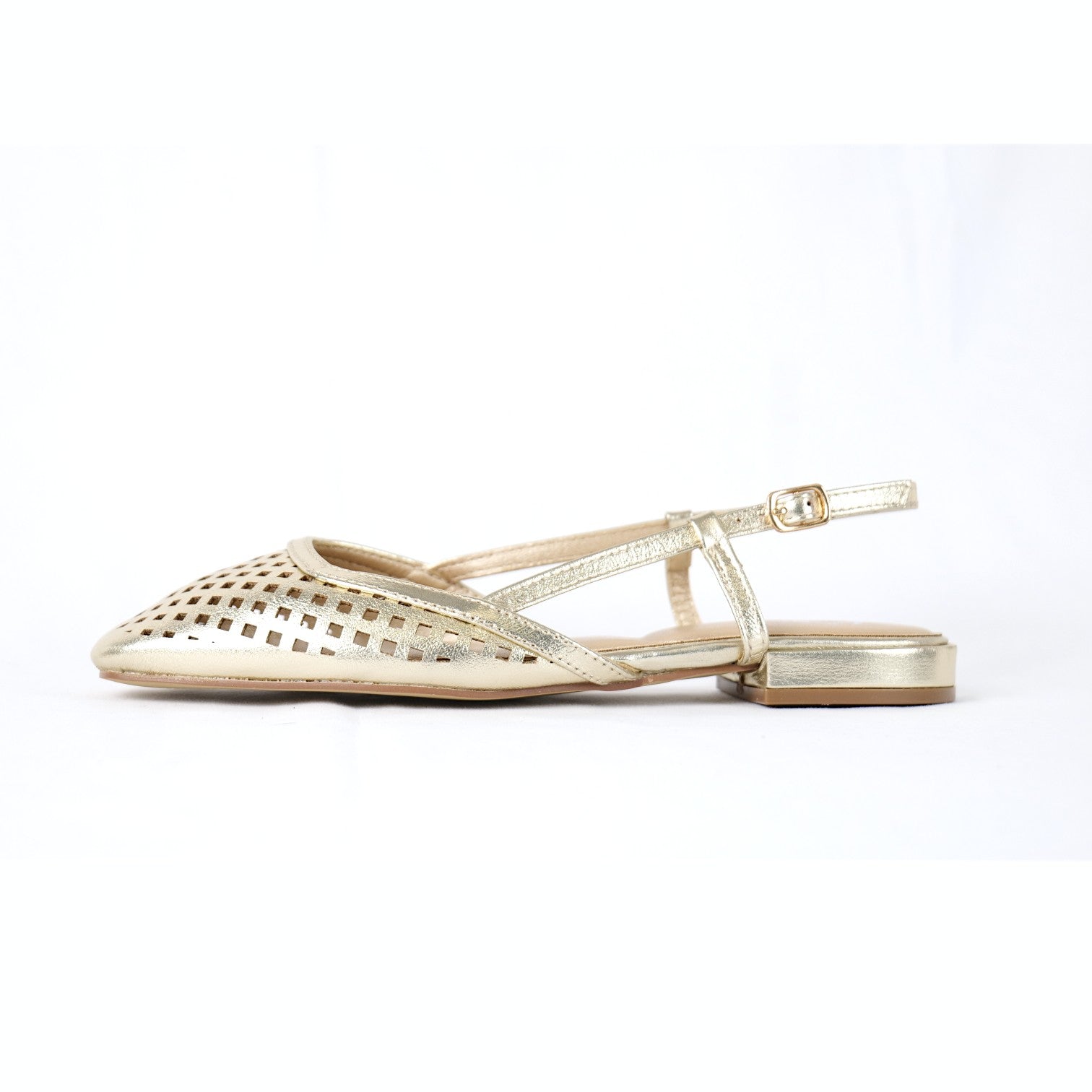 Bailarinas destalonadas para mujer con diseño troquelado y punta fina, estilo elegante y cómodo ideal para verano, eventos y looks casual chic