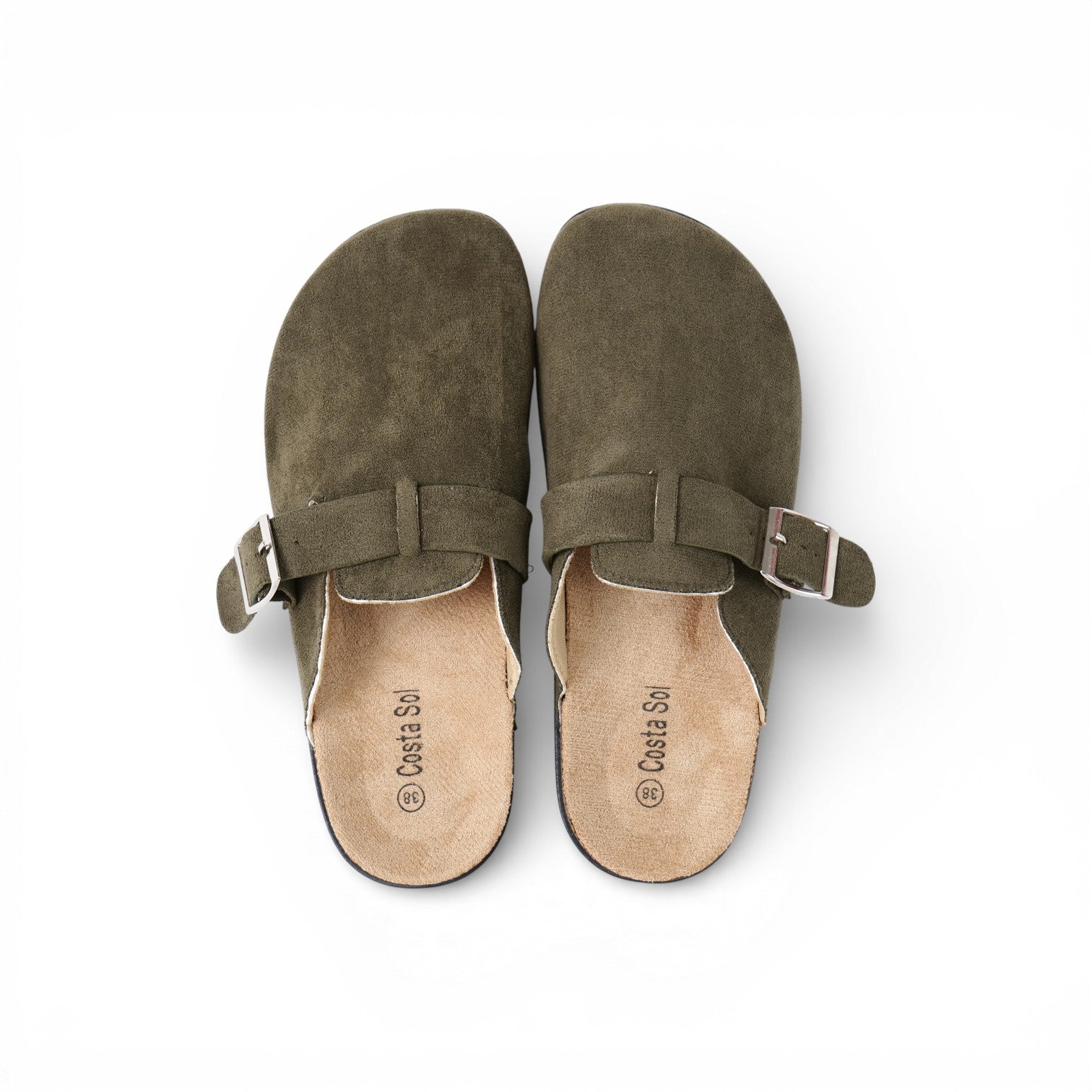 Zapatos destalonados planos con plantilla cómoda y suela efecto corcho, casual otoño invierno