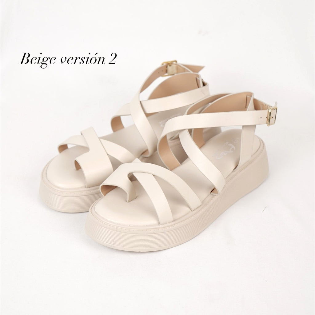 Sandalias planas de plataforma para mujer con tiras cruzadas estilo romano, sandalias minimalistas con pulsera al tobillo ajustable, suela gruesa cómoda, zapatos casuales de verano en color negro y marrón
