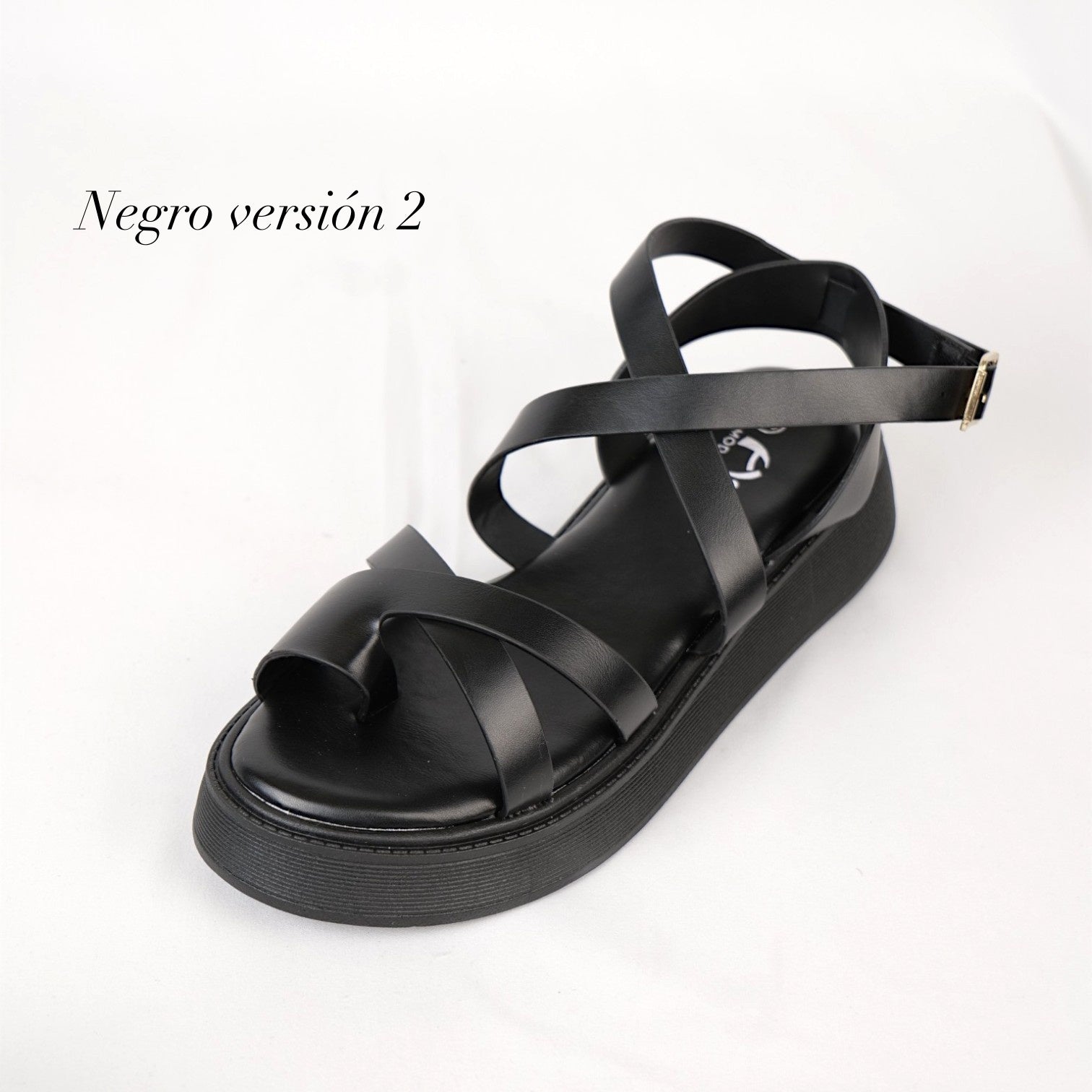 Sandalias planas de plataforma para mujer con tiras cruzadas estilo romano, sandalias minimalistas con pulsera al tobillo ajustable, suela gruesa cómoda, zapatos casuales de verano en color negro y marrón