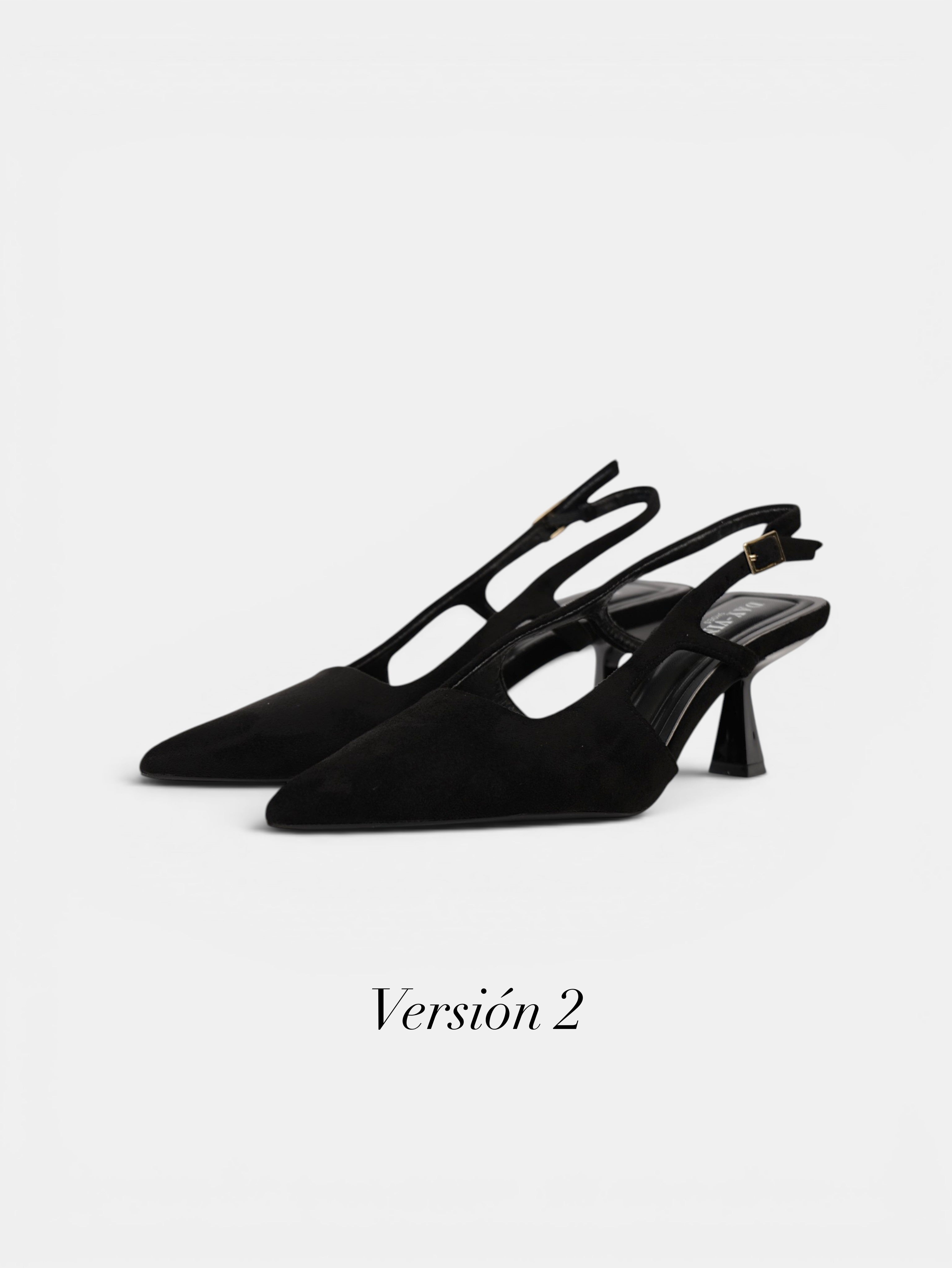 Zapatos de tacón slingback elegantes para mujer con punta fina, zapatos destalonados de terciopelo, tacón bajo cómodo con tira trasera ajustable en beige, rosa, marrón chocolate y negro para comuniones bodas eventos importantes
