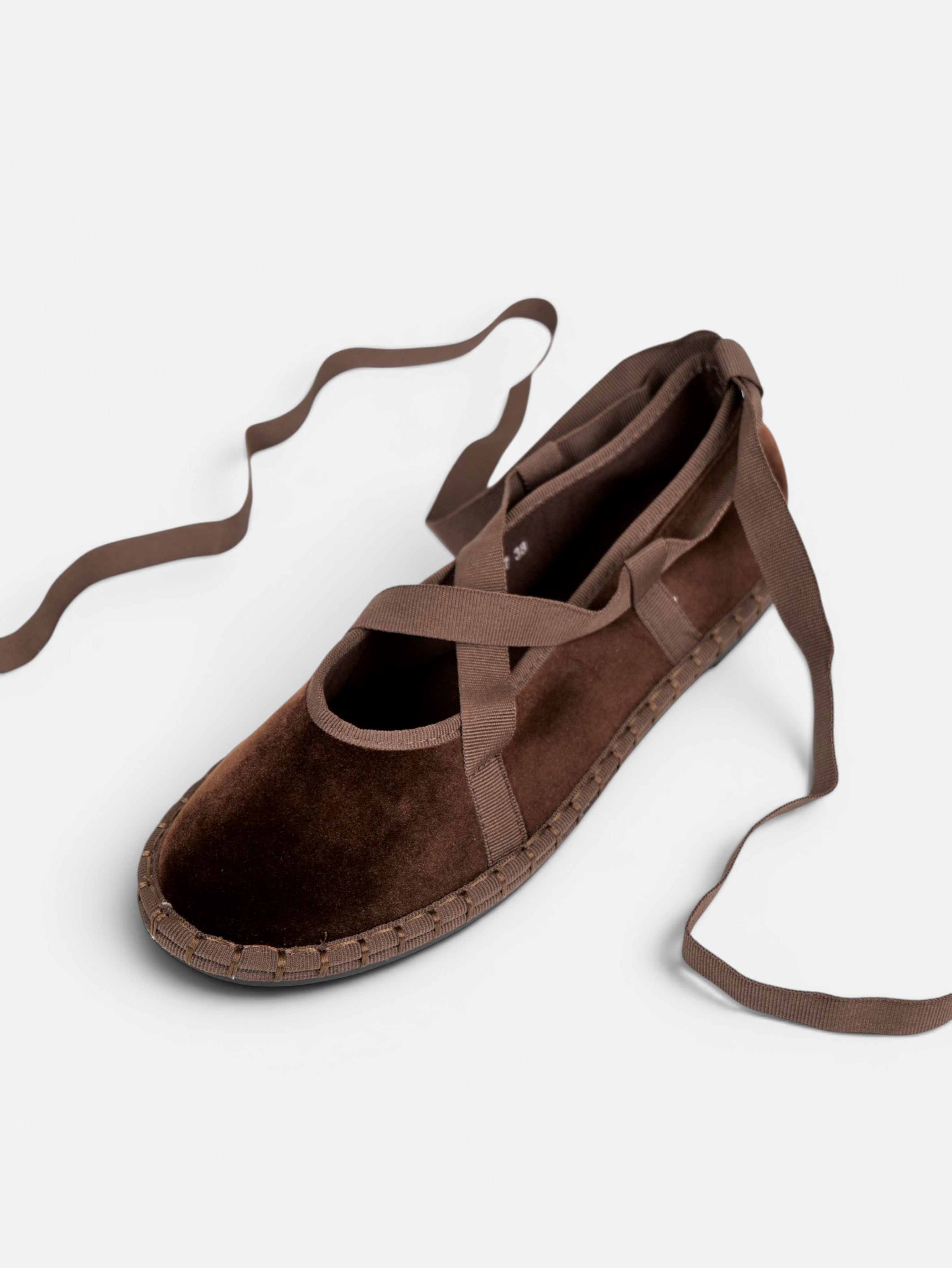Merceditas manoletinas con cintas para atar mujer, bailarinas de gamuza sintética, zapato plano cómodo, punta redonda, estilo ballet, plantilla acolchada, elegantes para diario, oficina, eventos y otoño primavera