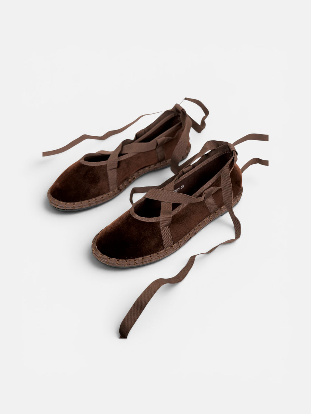 Merceditas manoletinas con cintas para atar mujer, bailarinas de gamuza sintética, zapato plano cómodo, punta redonda, estilo ballet, plantilla acolchada, elegantes para diario, oficina, eventos y otoño primavera