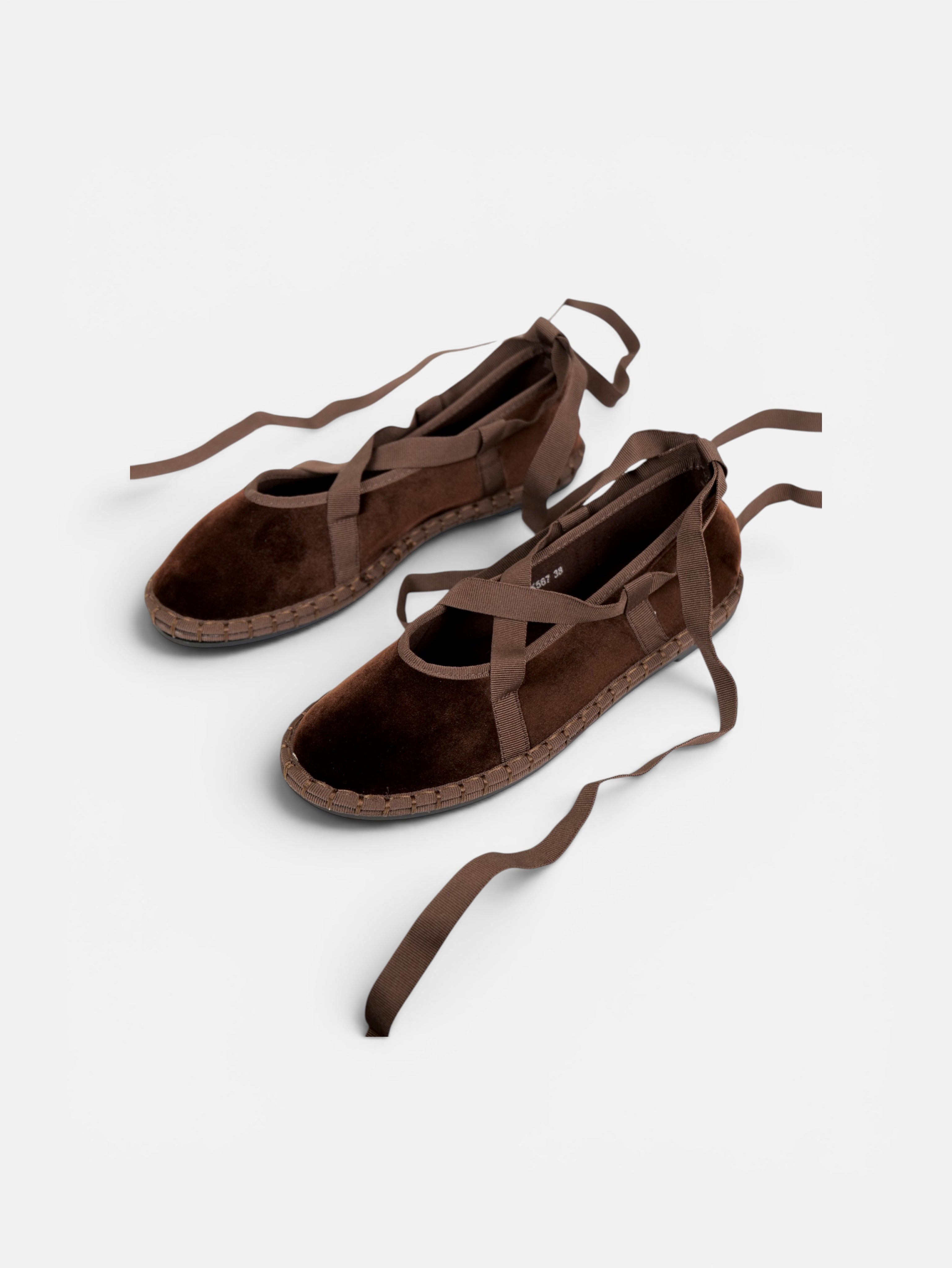 Merceditas manoletinas con cintas para atar mujer, bailarinas de gamuza sintética, zapato plano cómodo, punta redonda, estilo ballet, plantilla acolchada, elegantes para diario, oficina, eventos y otoño primavera