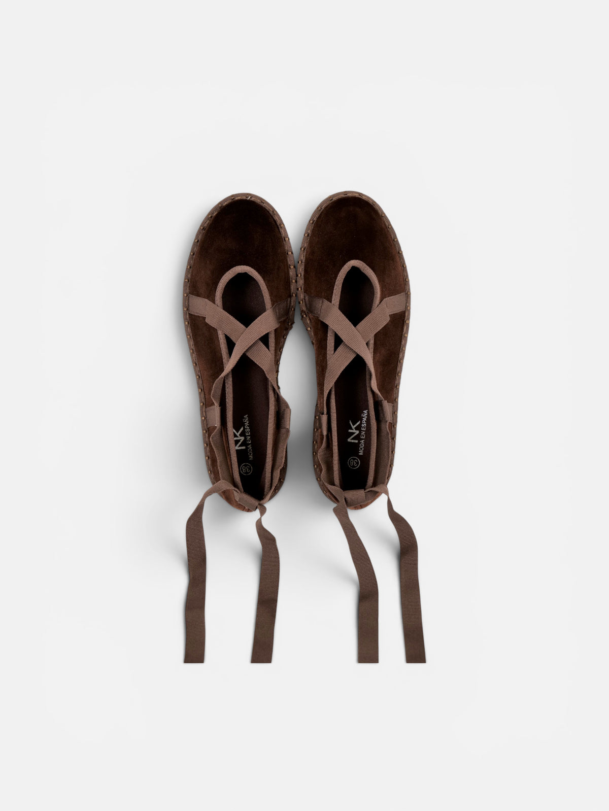 Merceditas manoletinas con cintas para atar mujer, bailarinas de gamuza sintética, zapato plano cómodo, punta redonda, estilo ballet, plantilla acolchada, elegantes para diario, oficina, eventos y otoño primavera