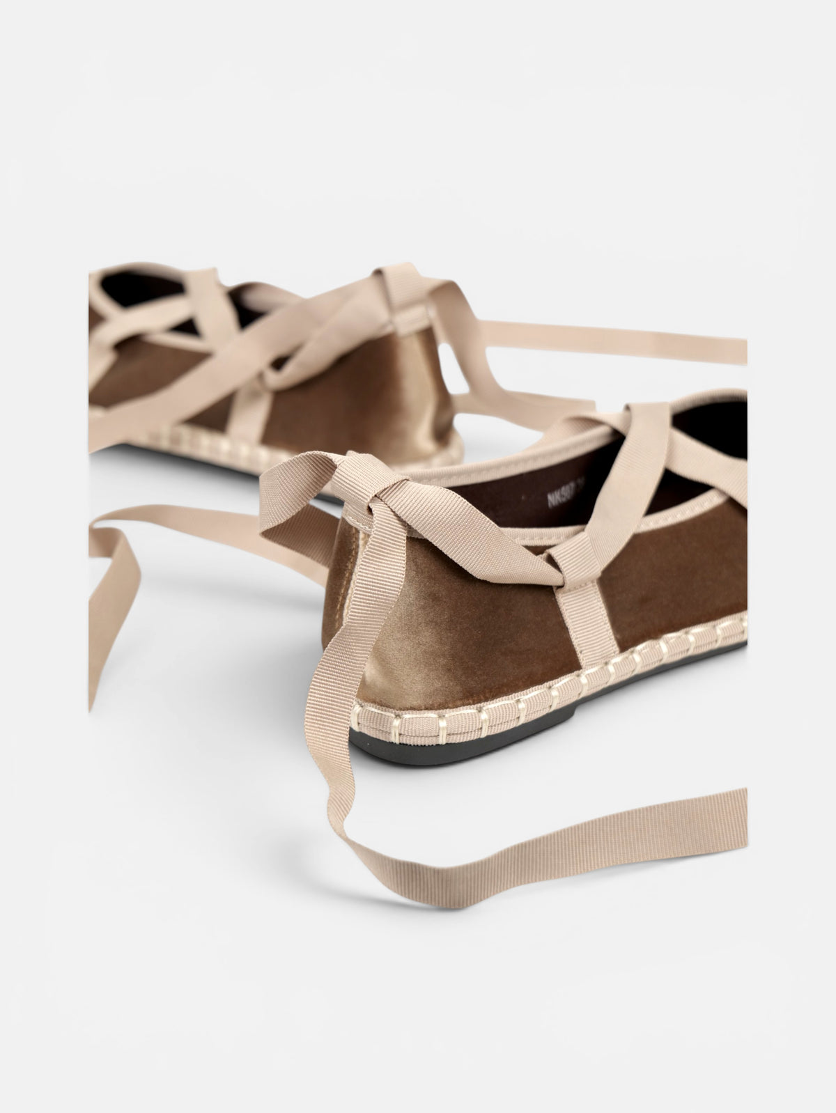 Merceditas manoletinas con cintas para atar mujer, bailarinas de gamuza sintética, zapato plano cómodo, punta redonda, estilo ballet, plantilla acolchada, elegantes para diario, oficina, eventos y otoño primavera
