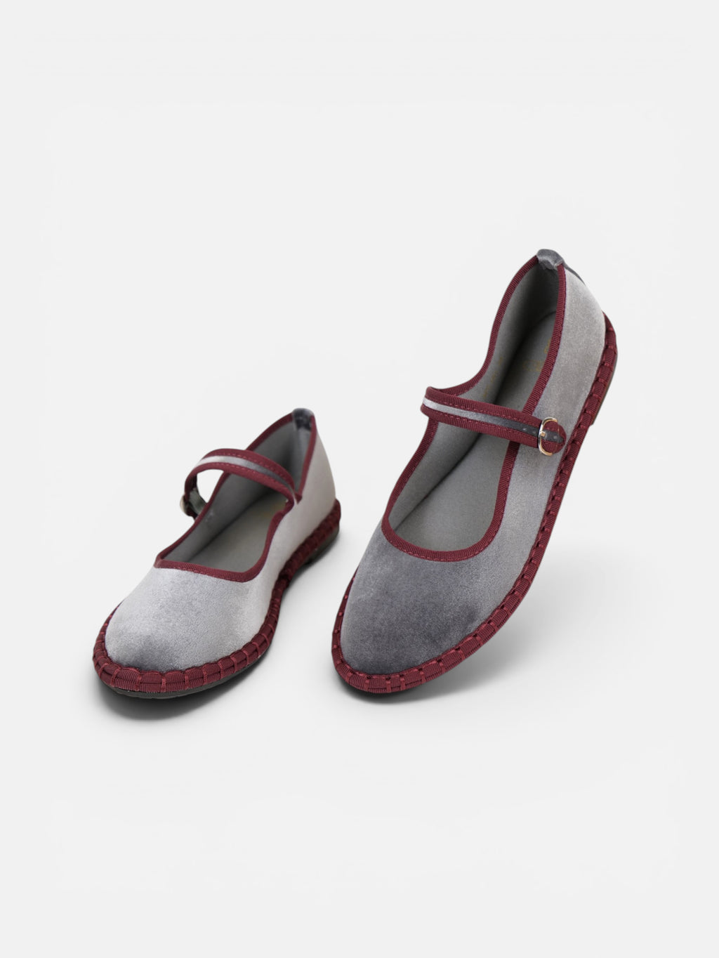 Merceditas terciopelo con hebilla ajustable para mujer, manoletinas bailarinas planas de terciopelo sintético, punta redonda, cómodas, plantilla acolchada, estilo elegante para diario, oficina, eventos y otoño invierno