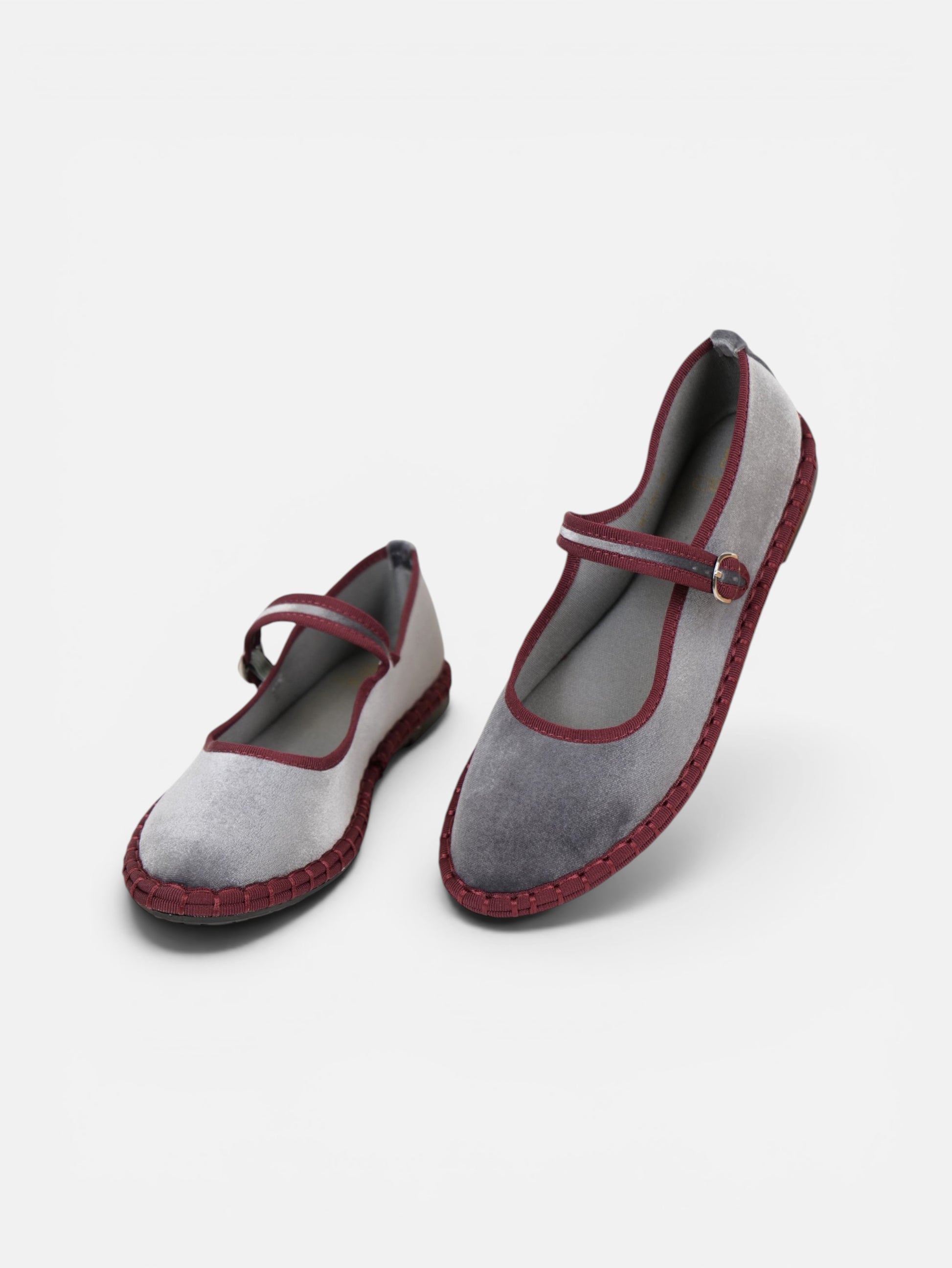 Merceditas terciopelo con hebilla ajustable para mujer, manoletinas bailarinas planas de terciopelo sintético, punta redonda, cómodas, plantilla acolchada, estilo elegante para diario, oficina, eventos y otoño invierno