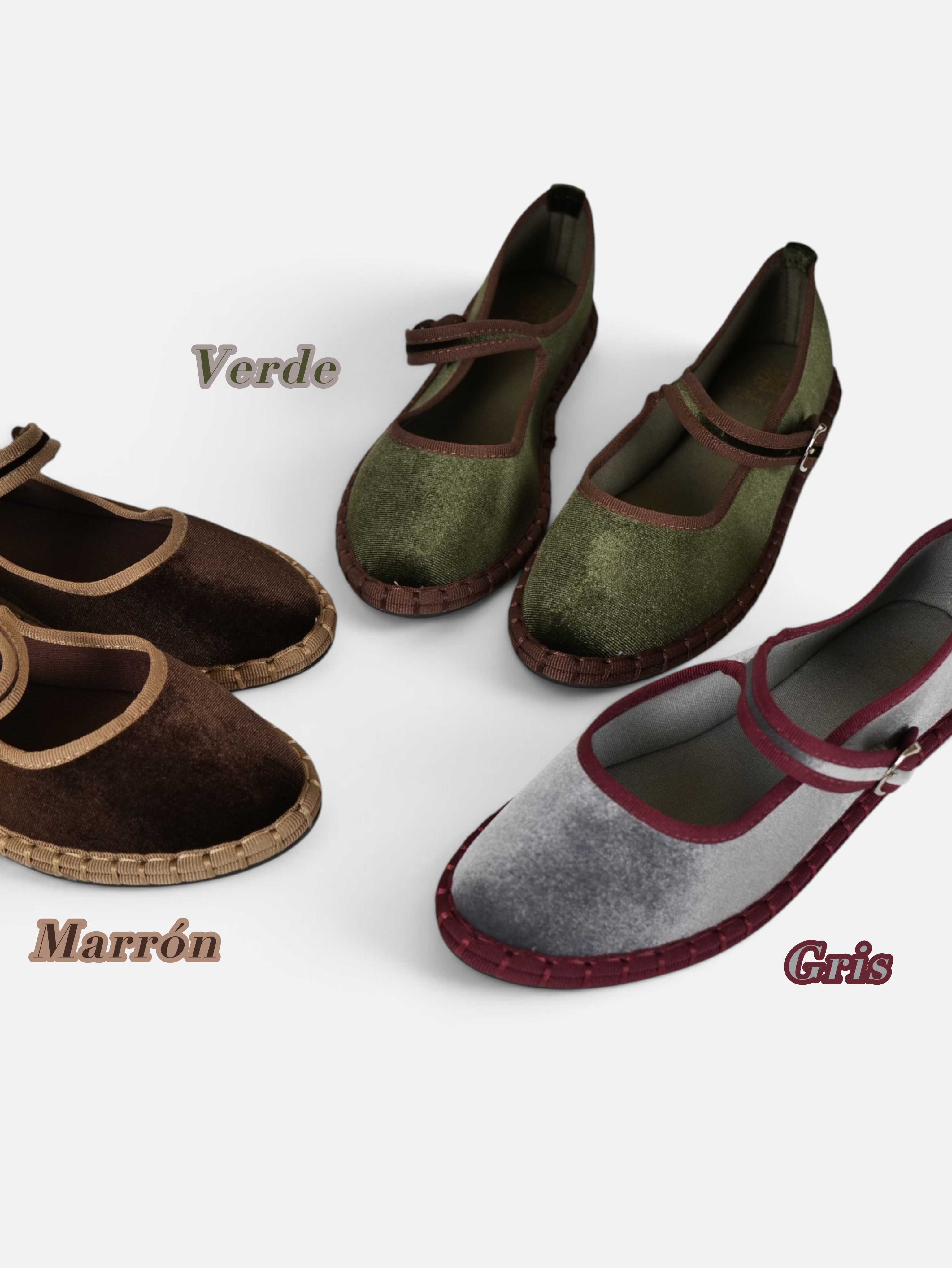 Merceditas terciopelo con hebilla ajustable para mujer, manoletinas bailarinas planas de terciopelo sintético, punta redonda, cómodas, plantilla acolchada, estilo elegante para diario, oficina, eventos y otoño invierno