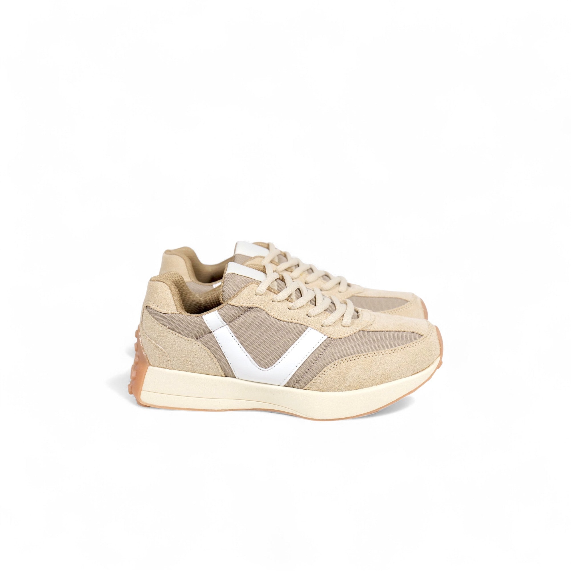 Zapatillas deportivas marrón claro