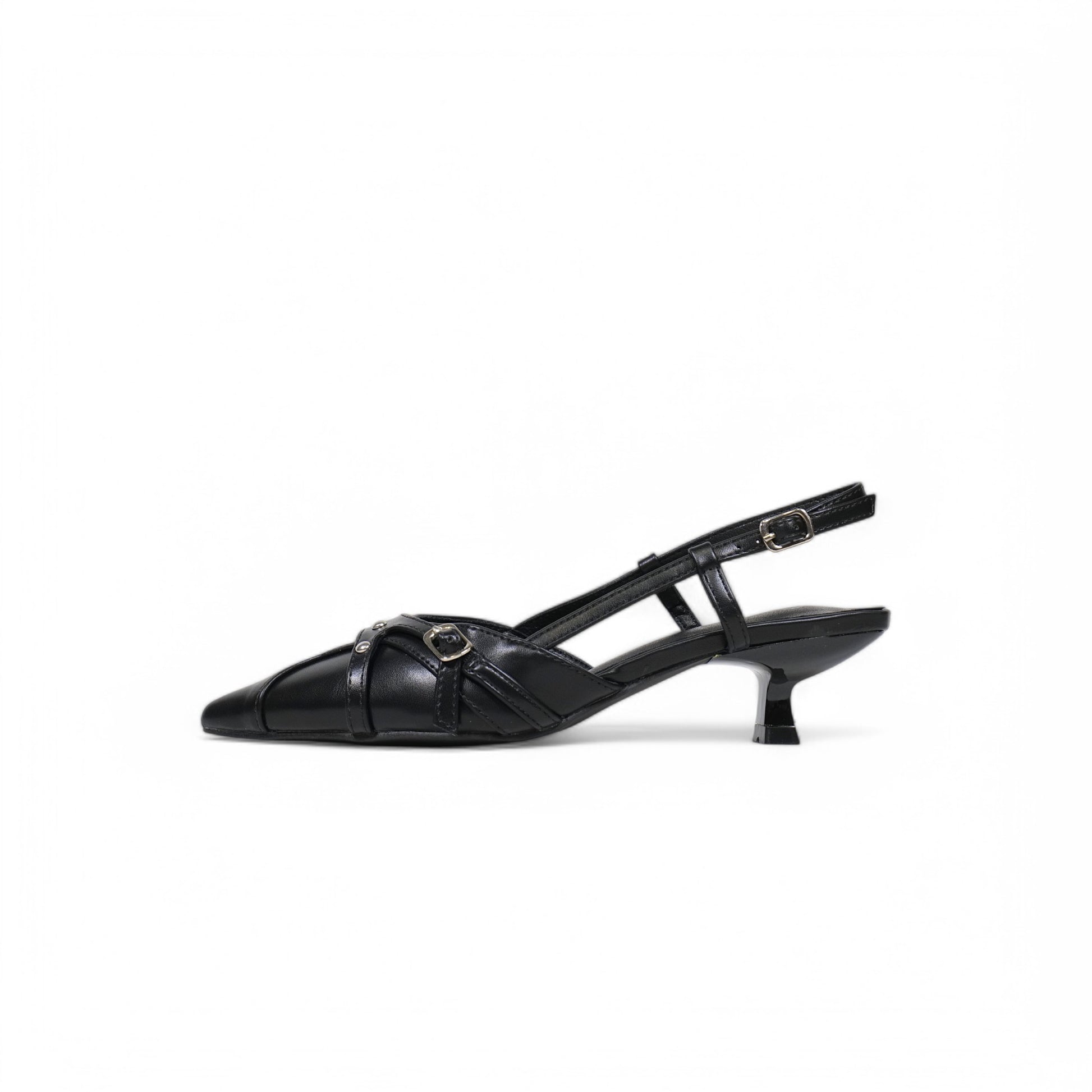 Tacones Kitten slingback de punta
