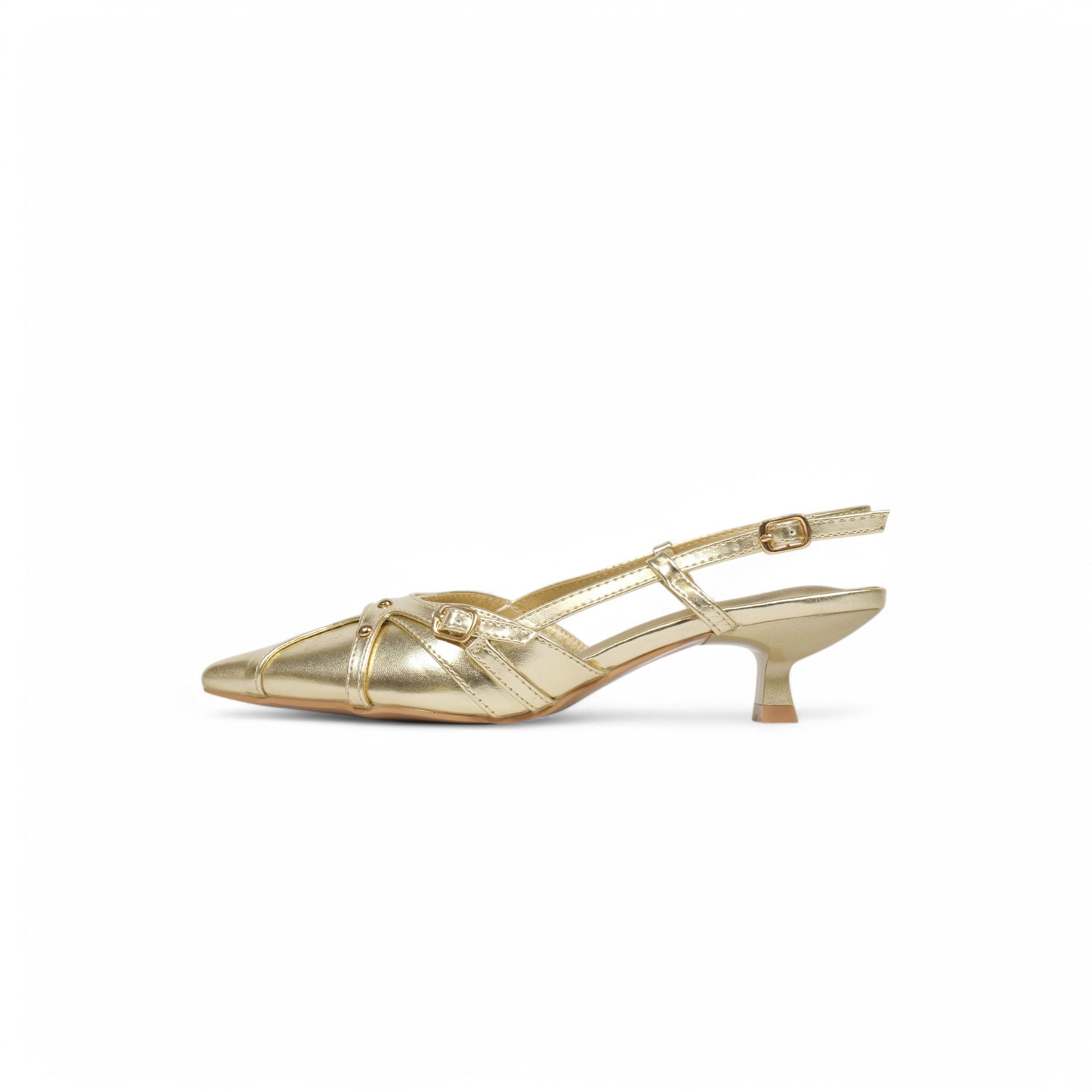 Tacones Kitten slingback de punta