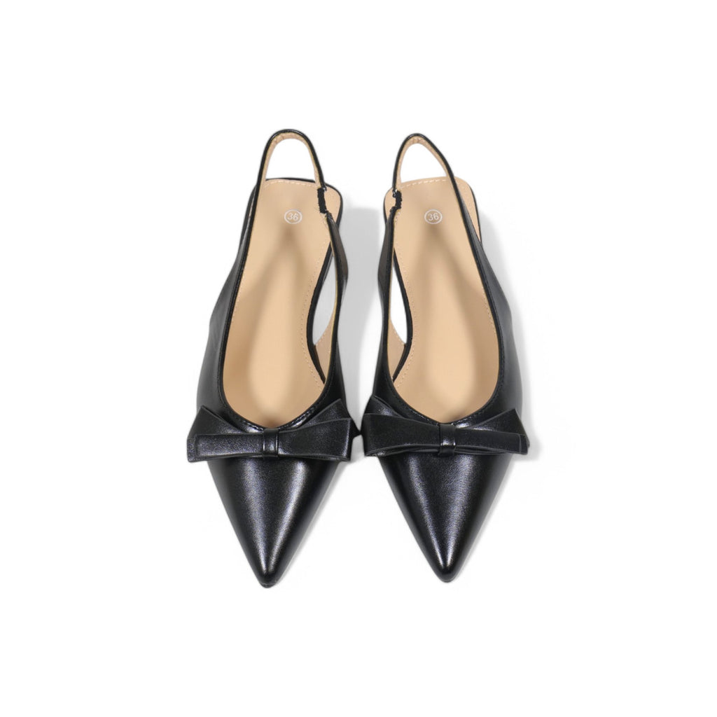 Bailarinas Slingback en punta de lazo