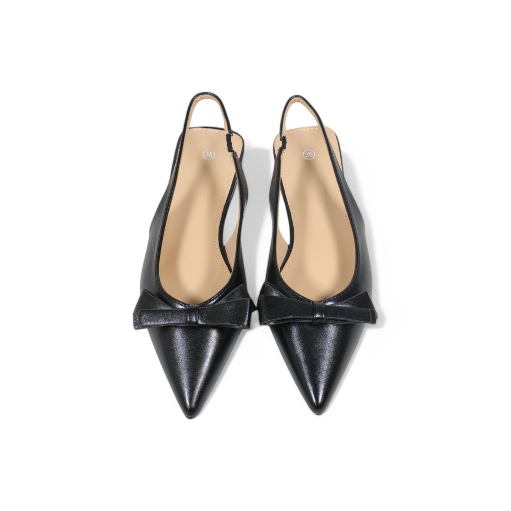 Bailarinas Slingback en punta de lazo