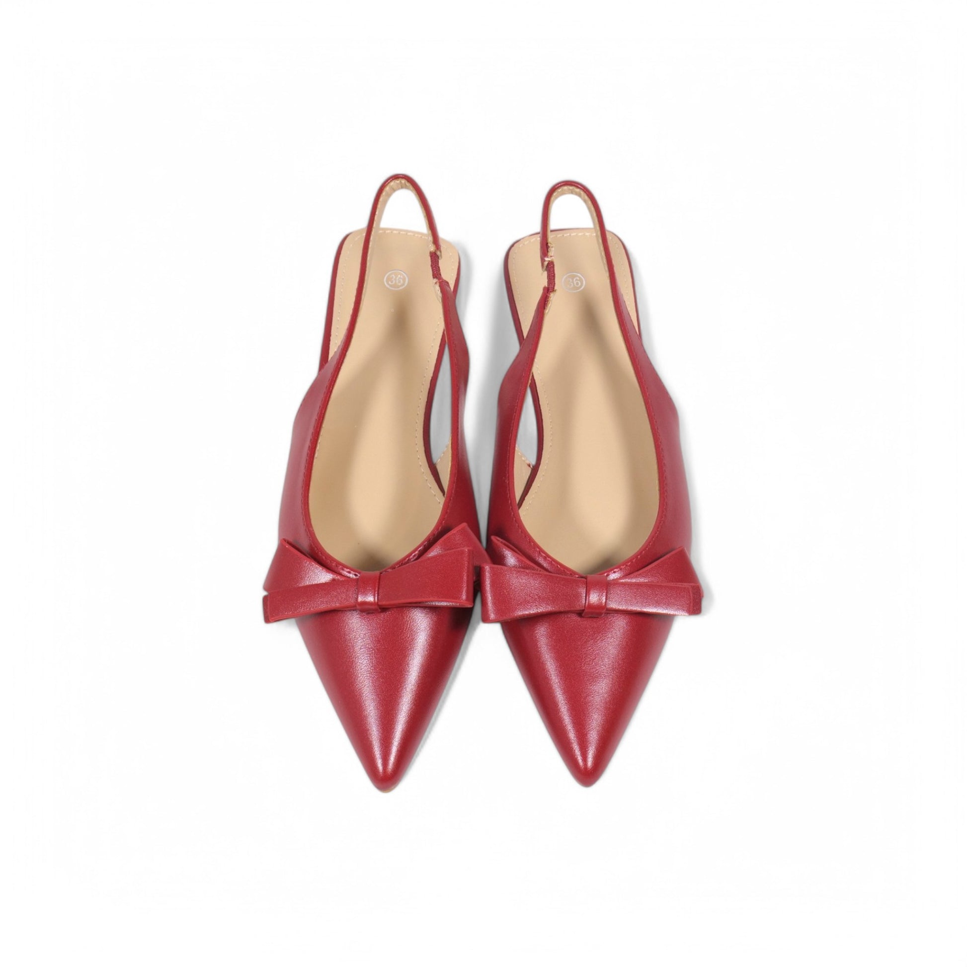 Bailarinas Slingback en punta de lazo