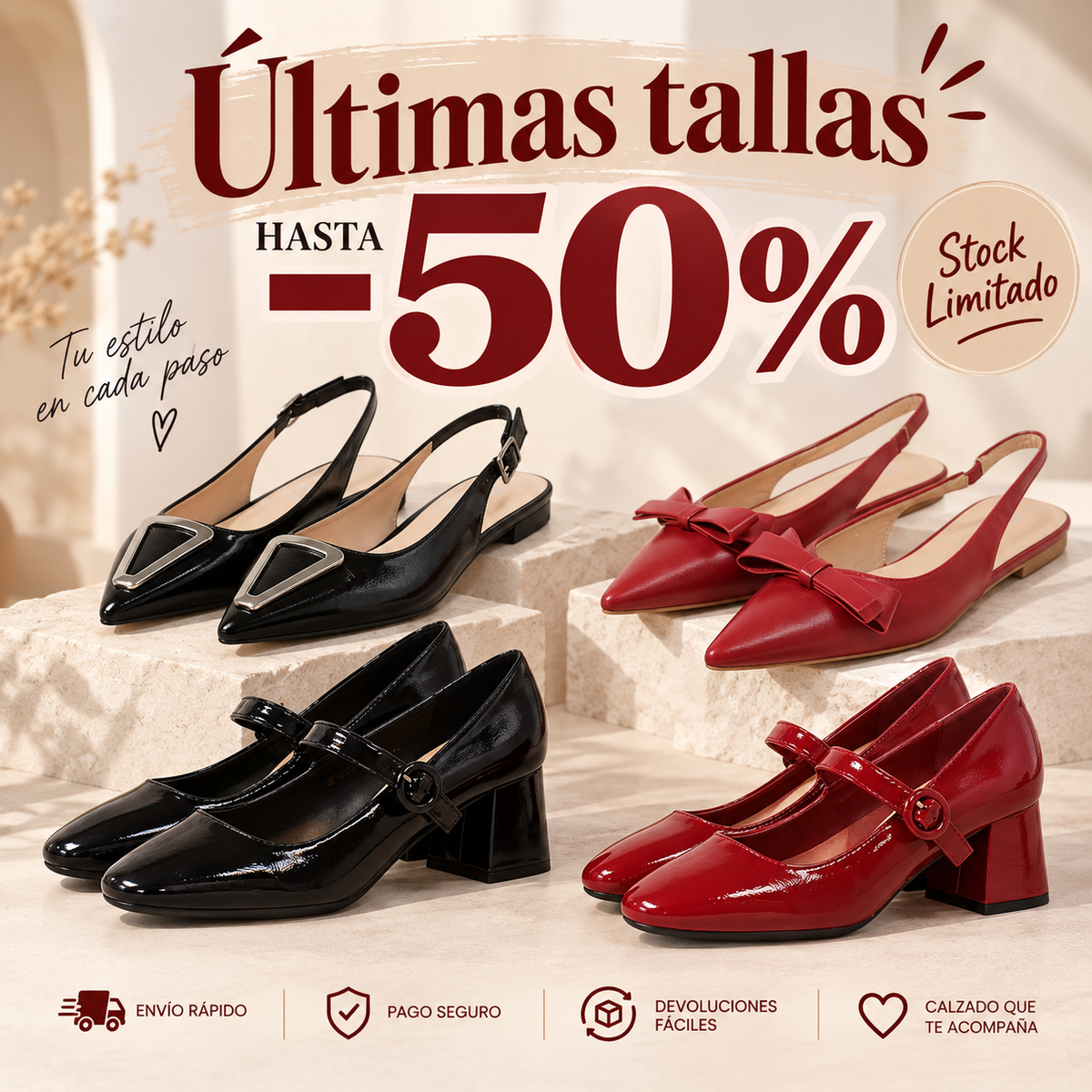 Bailarinas Últimas Tallas con Descuento