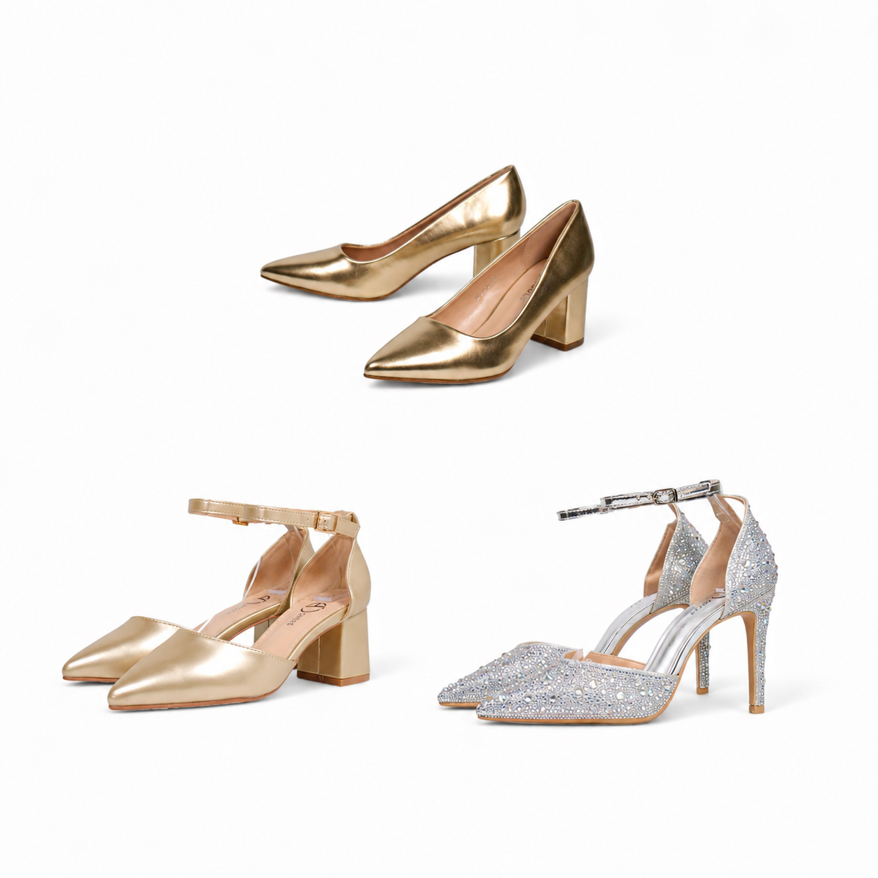 Zapatos de salón con tacón ancho