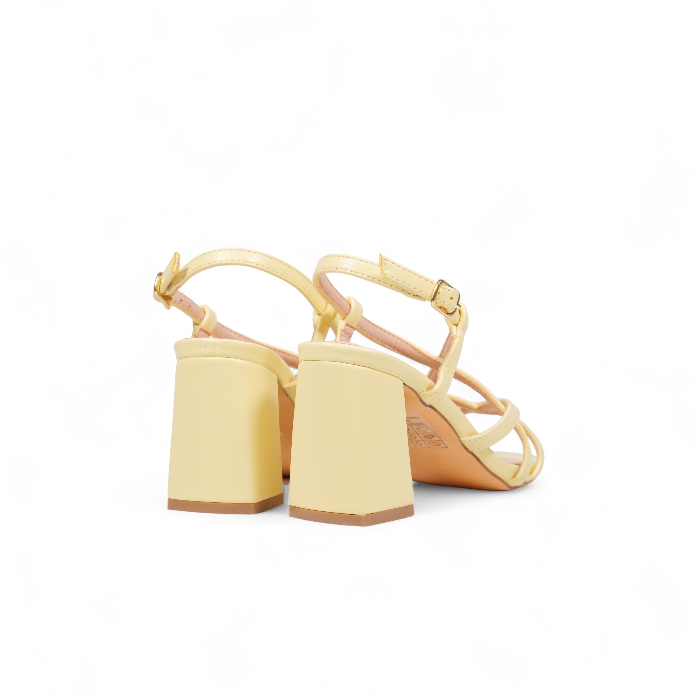 Sandalias de tacón ancho de tiras cruzadas