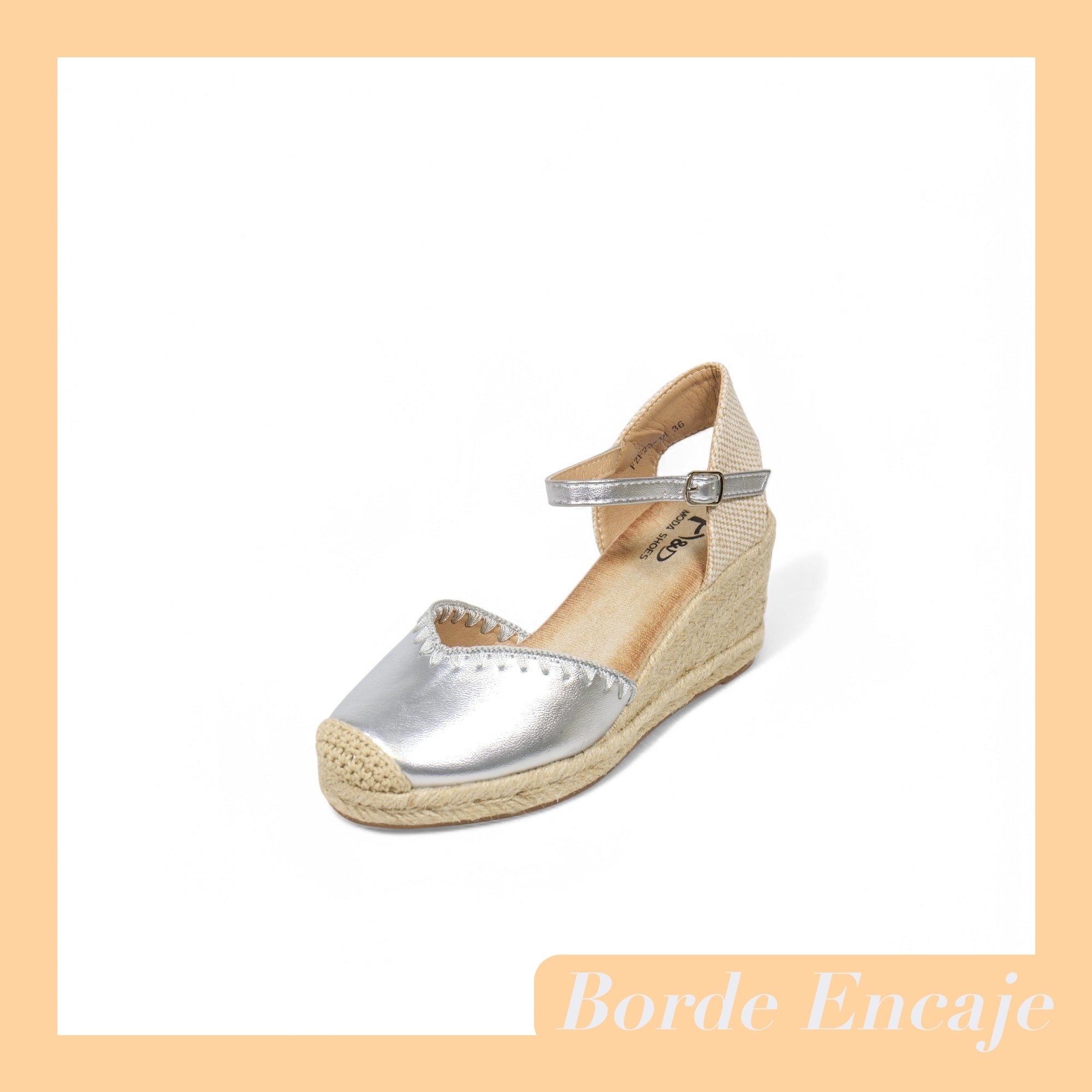 Sandalias de cuña con pulsera 8cm