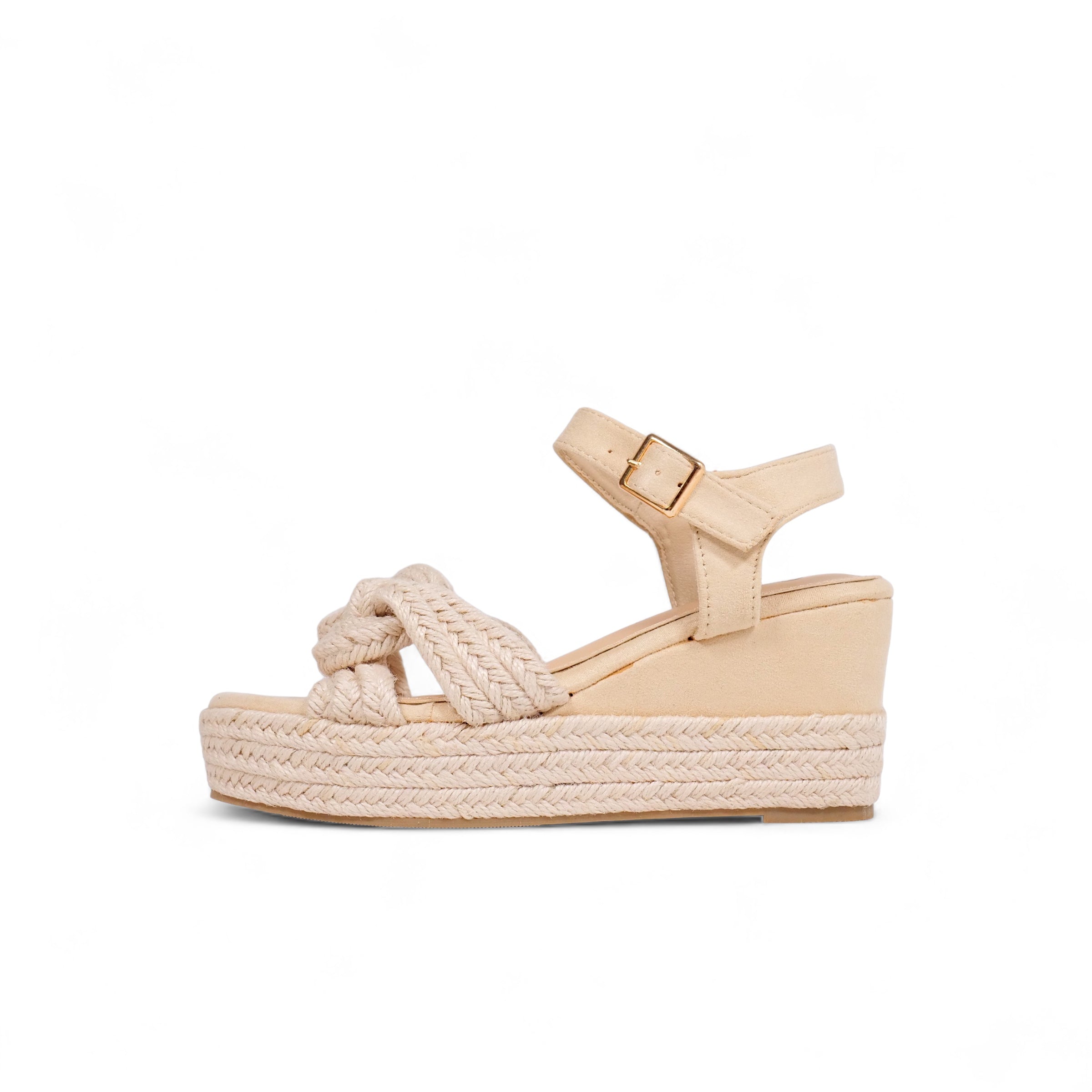 Sandalias de tiras trenzadas de esparto