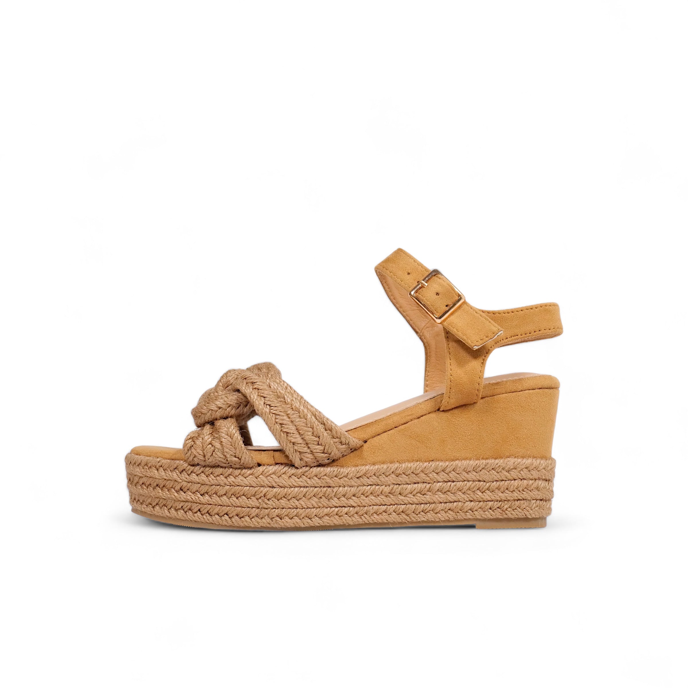 Sandalias de tiras trenzadas de esparto