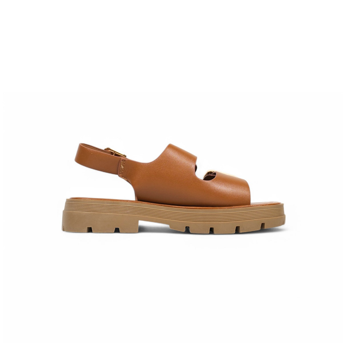 Sandalias planas de doble tira ancha con hebillas