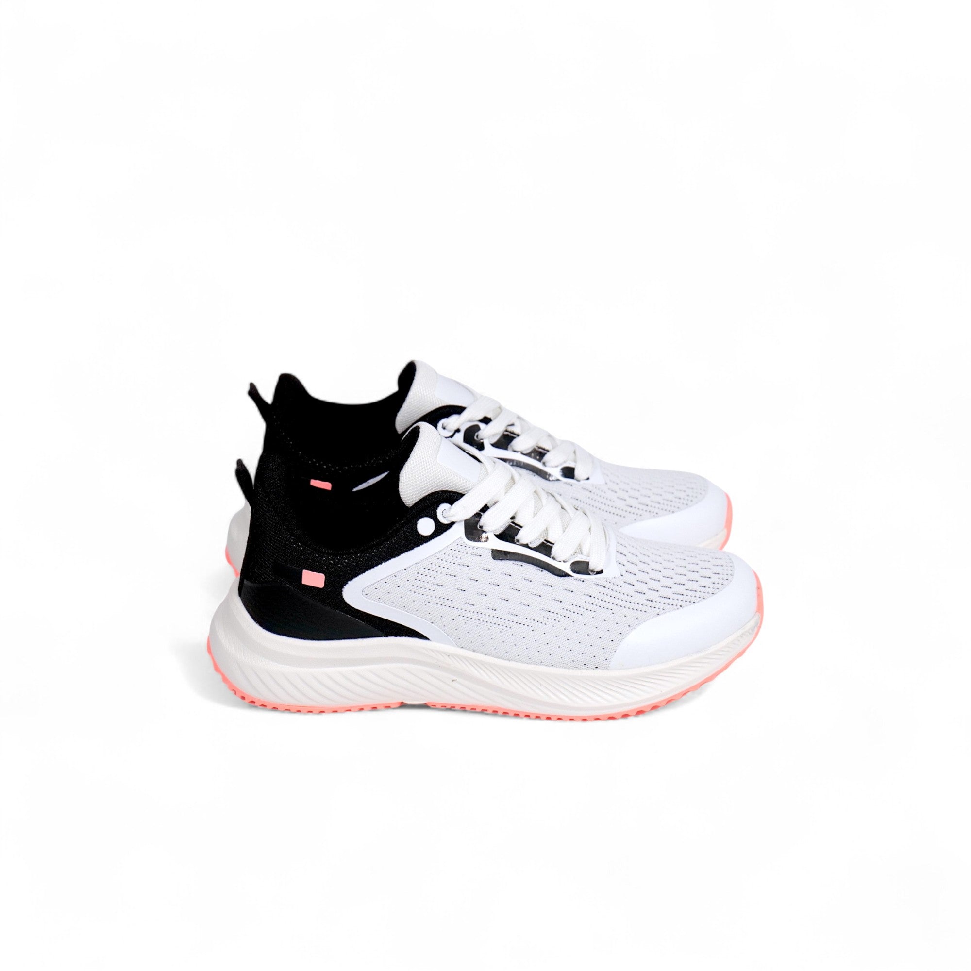 Zapatillas deportivas de malla suela naranja
