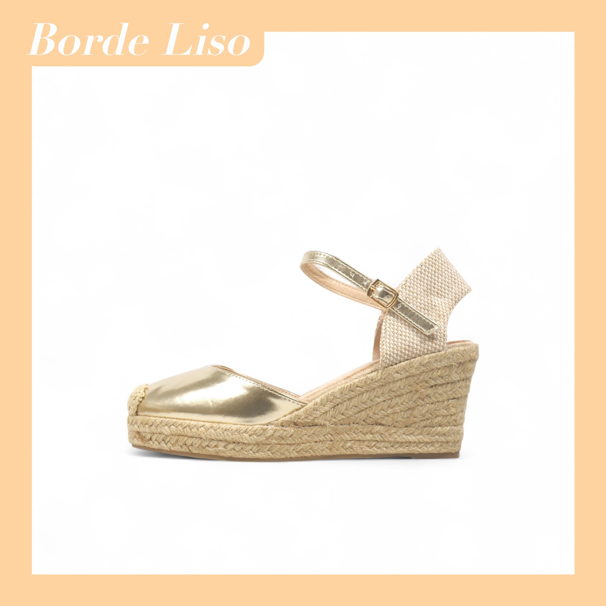 Sandalias de cuña con pulsera 8cm