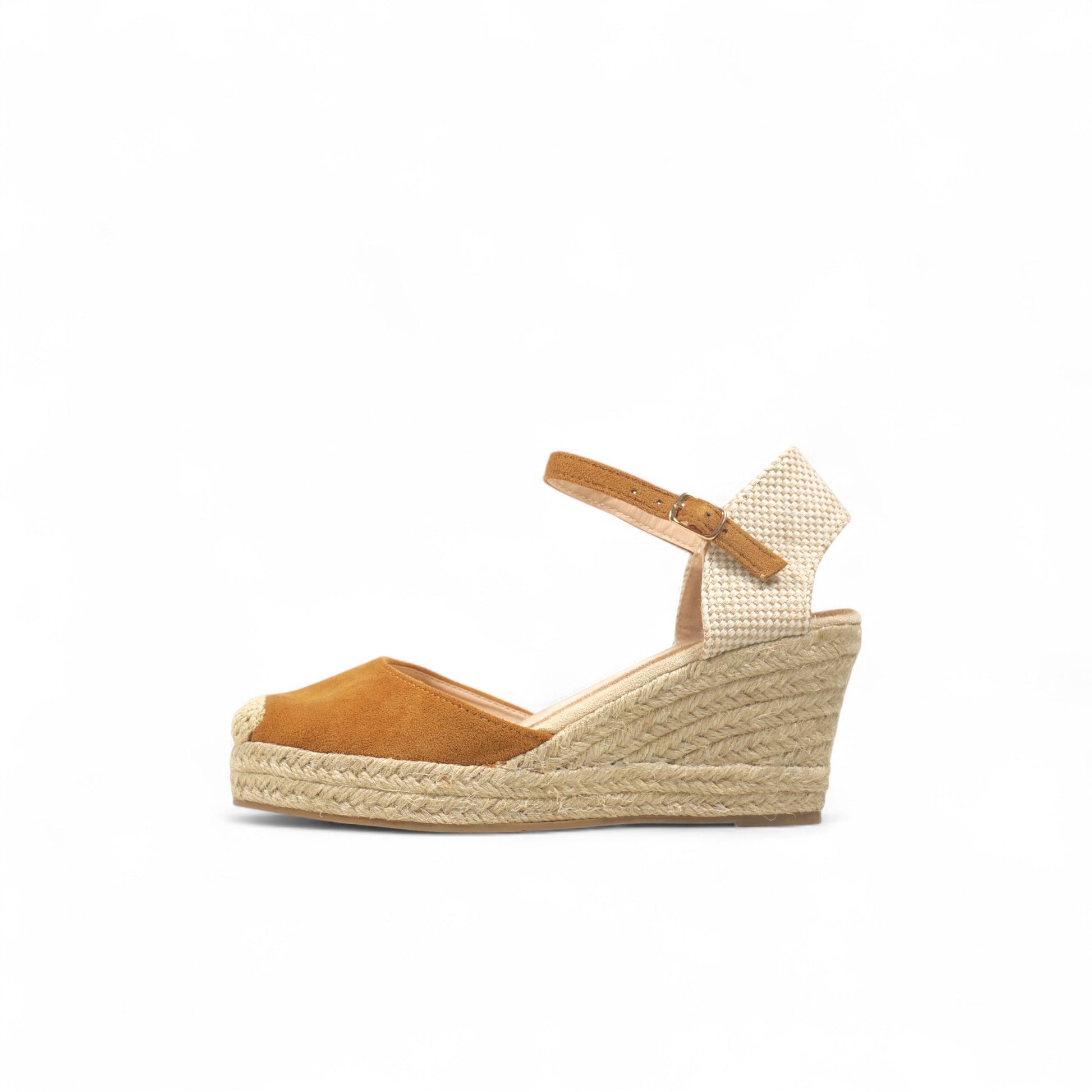 Sandalias de cuña con pulsera 8cm