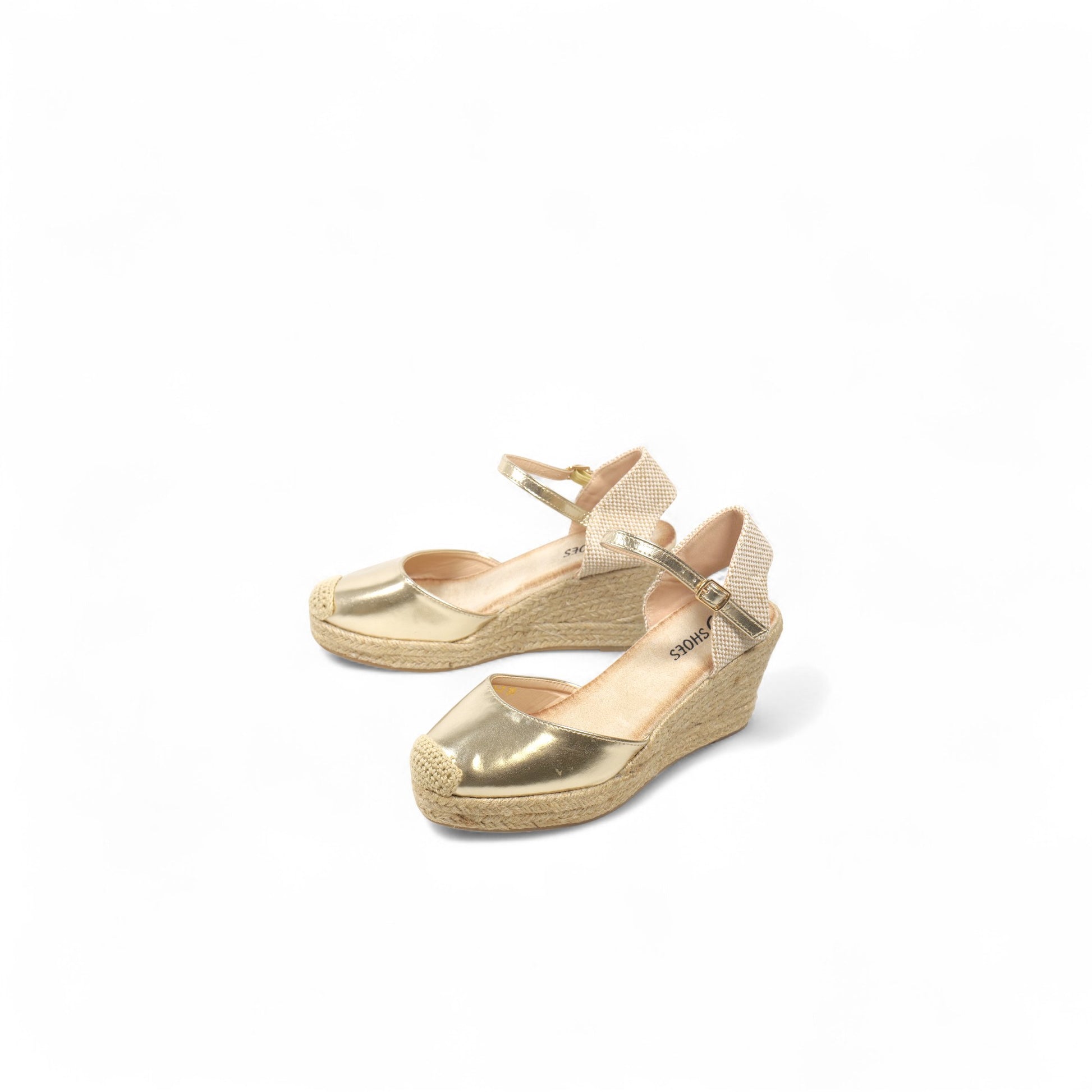 Sandalias de cuña con pulsera 8cm