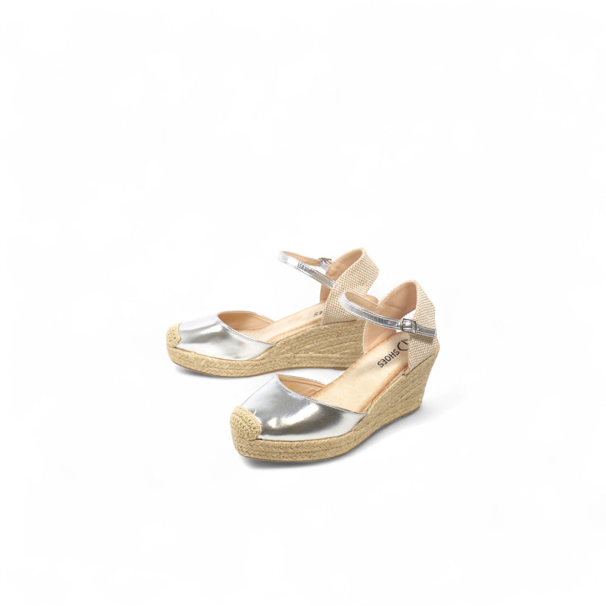Sandalias de cuña con pulsera 8cm