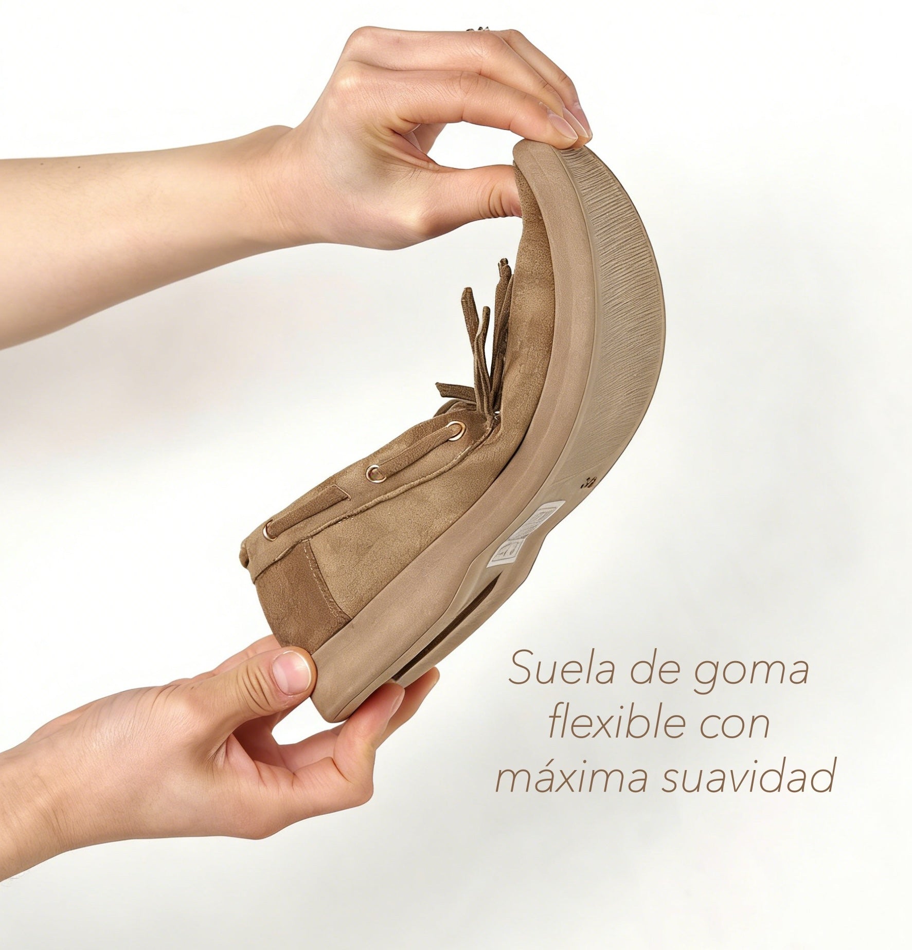 Mocasines Mujer Estilo Náutico con Flecos y Lazo Decorativo, Zapatos Planos de Gamuza Sintética Tipo Loafer Casual Cómodo para Diario, Oficina y Entretiempo