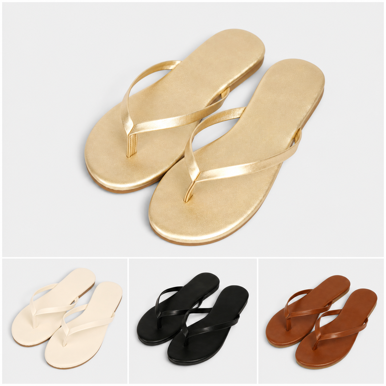 Sandalias Planas Tipo Chancla Mujer con Separación para el Dedo, Minimalistas y Cómodas para Playa, Piscina, Vacaciones, Vestidos y Shorts