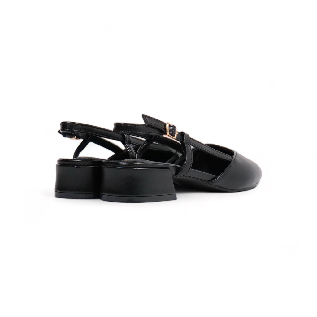 Bailarinas Slingback en punta cuero sintético