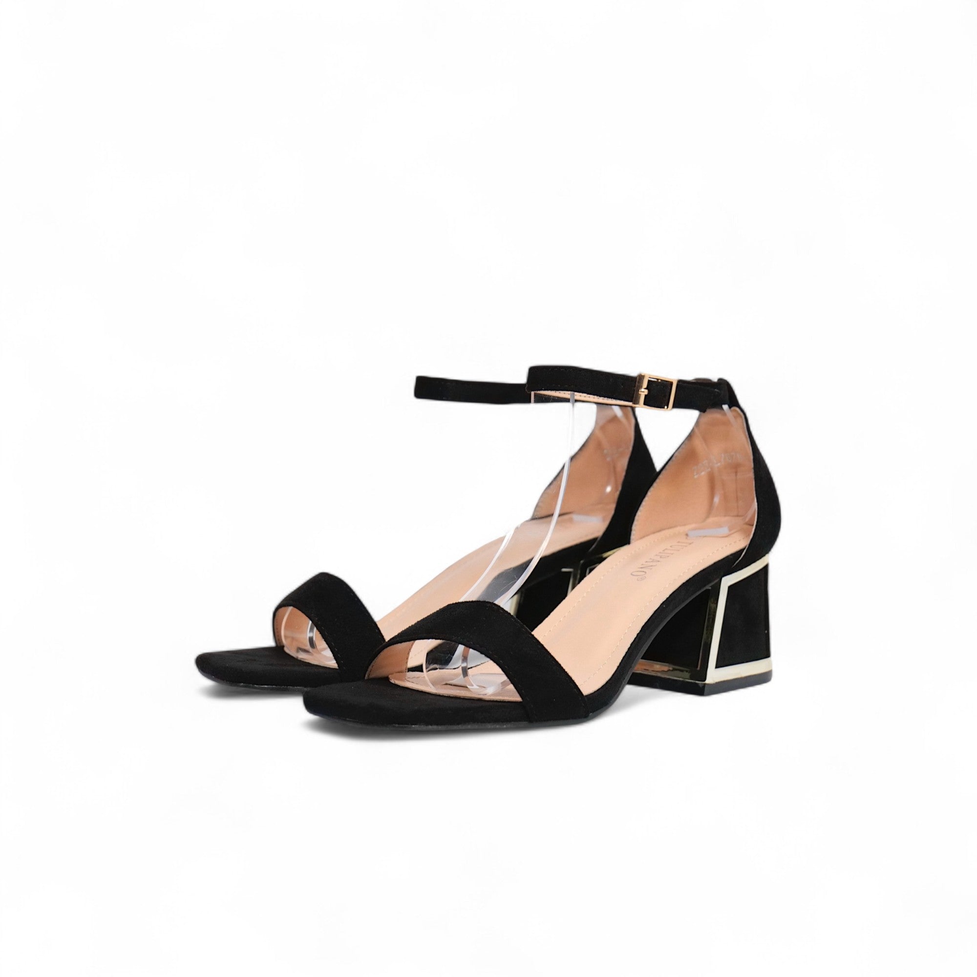 Sandalias de Tacón Geométrico