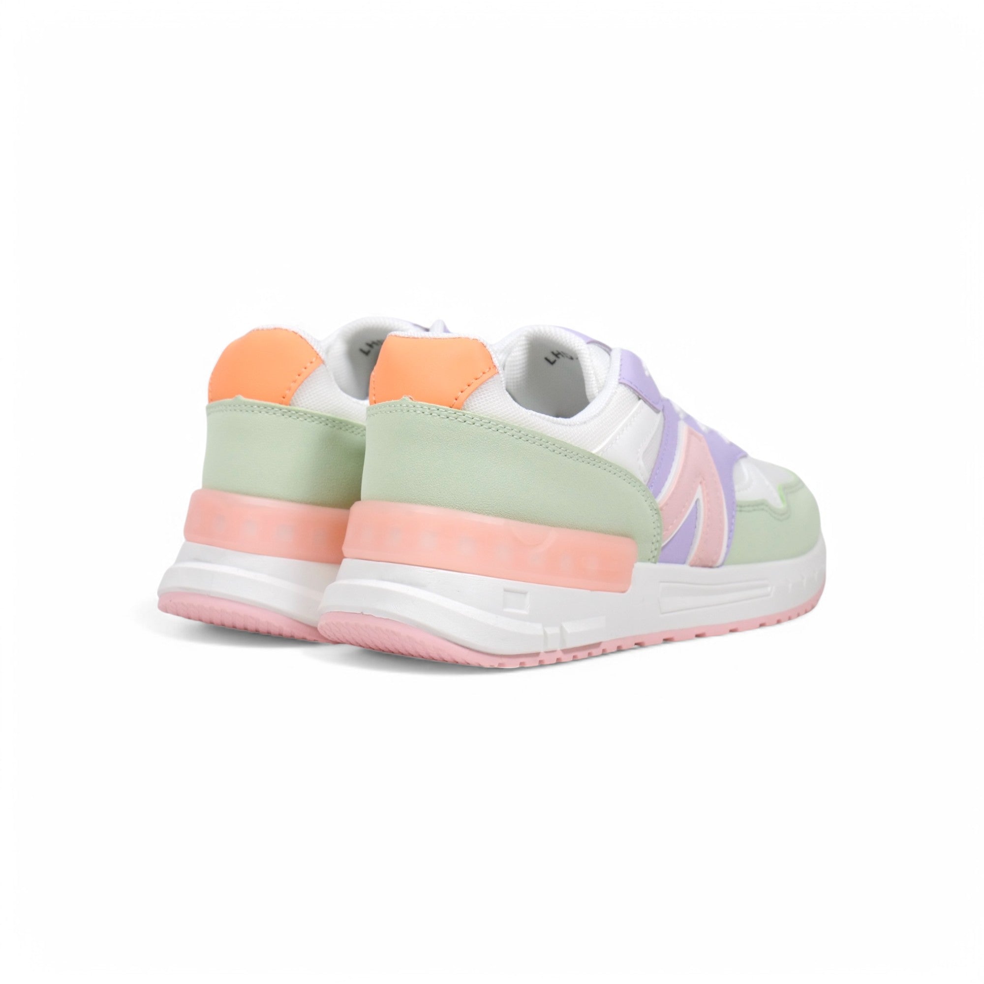 Sneakers  color chicle y blanco