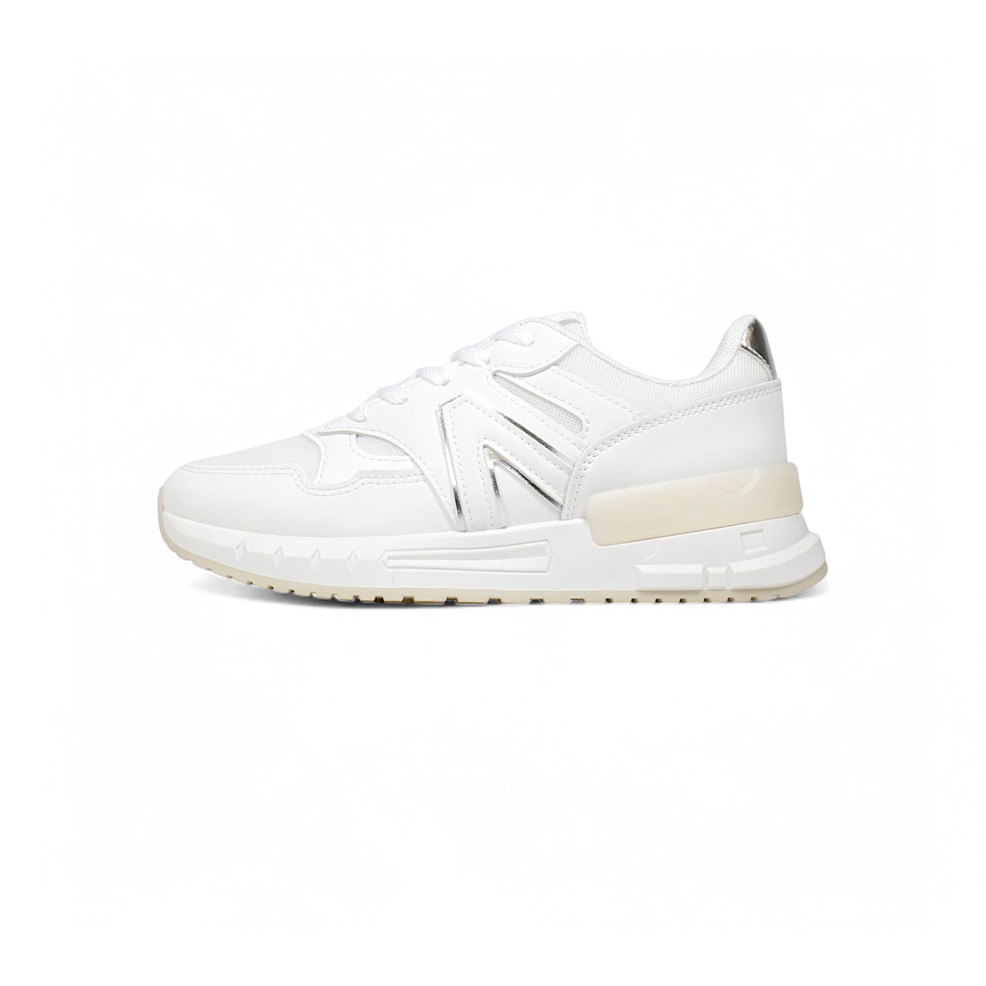Sneakers  color chicle y blanco