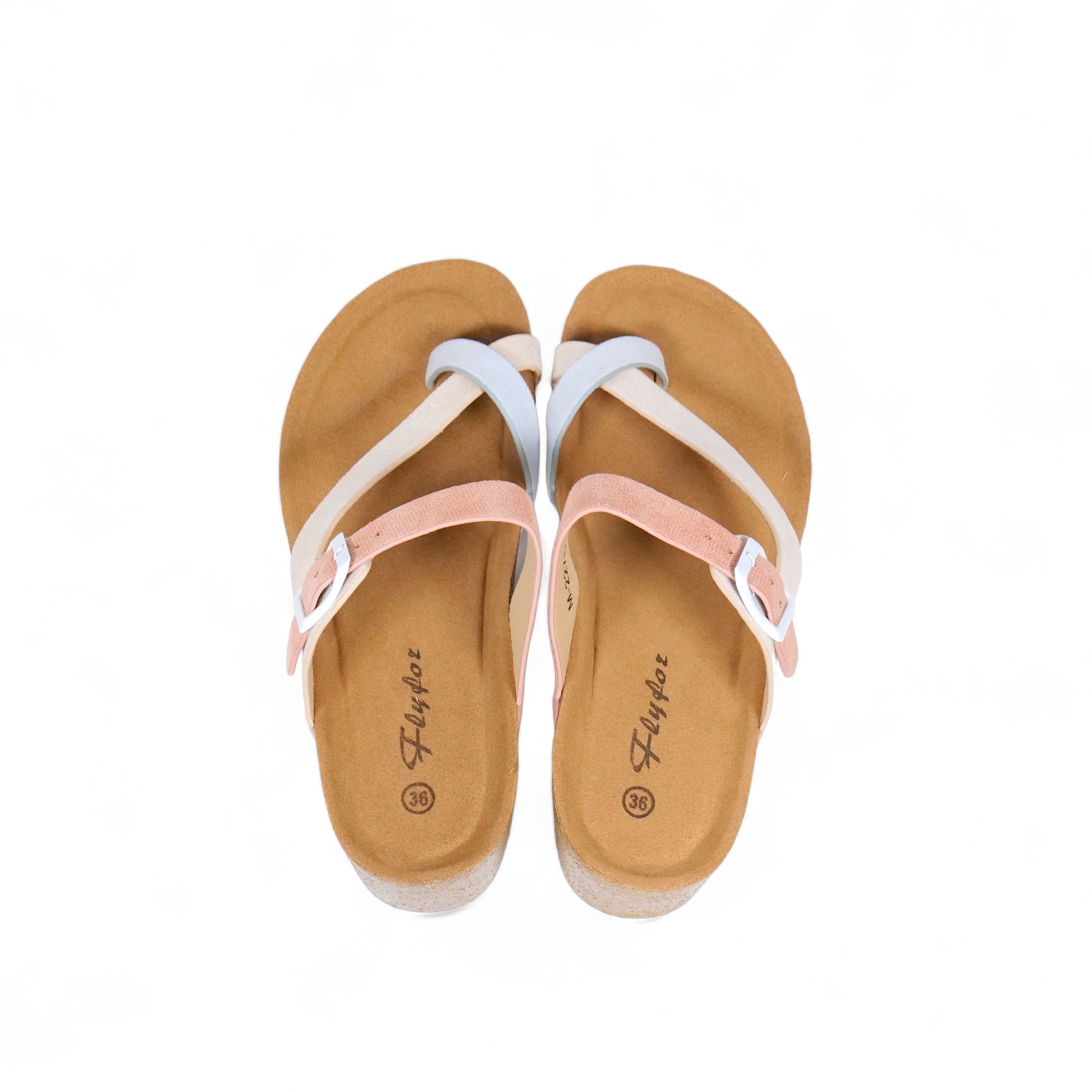 Sandalias de tiras cruzadas al dedo