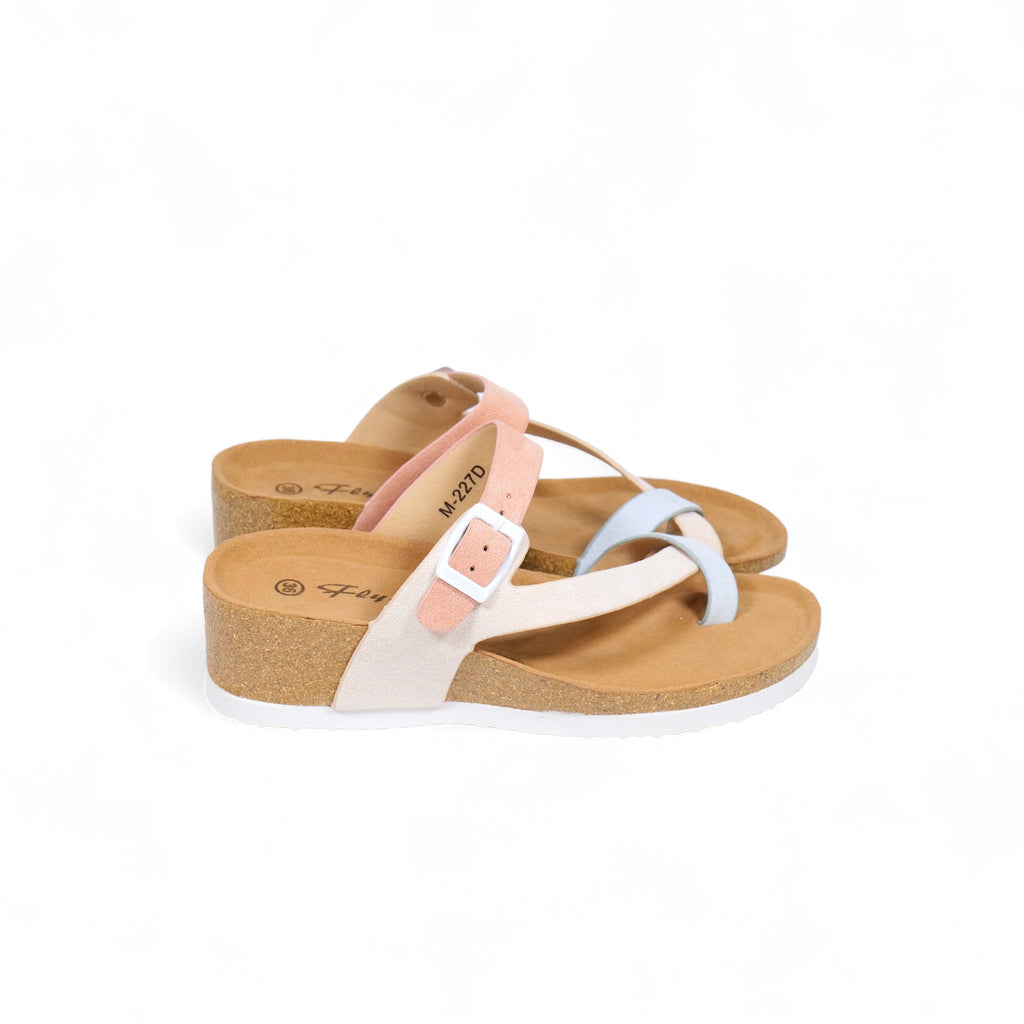 Sandalias de tiras cruzadas al dedo