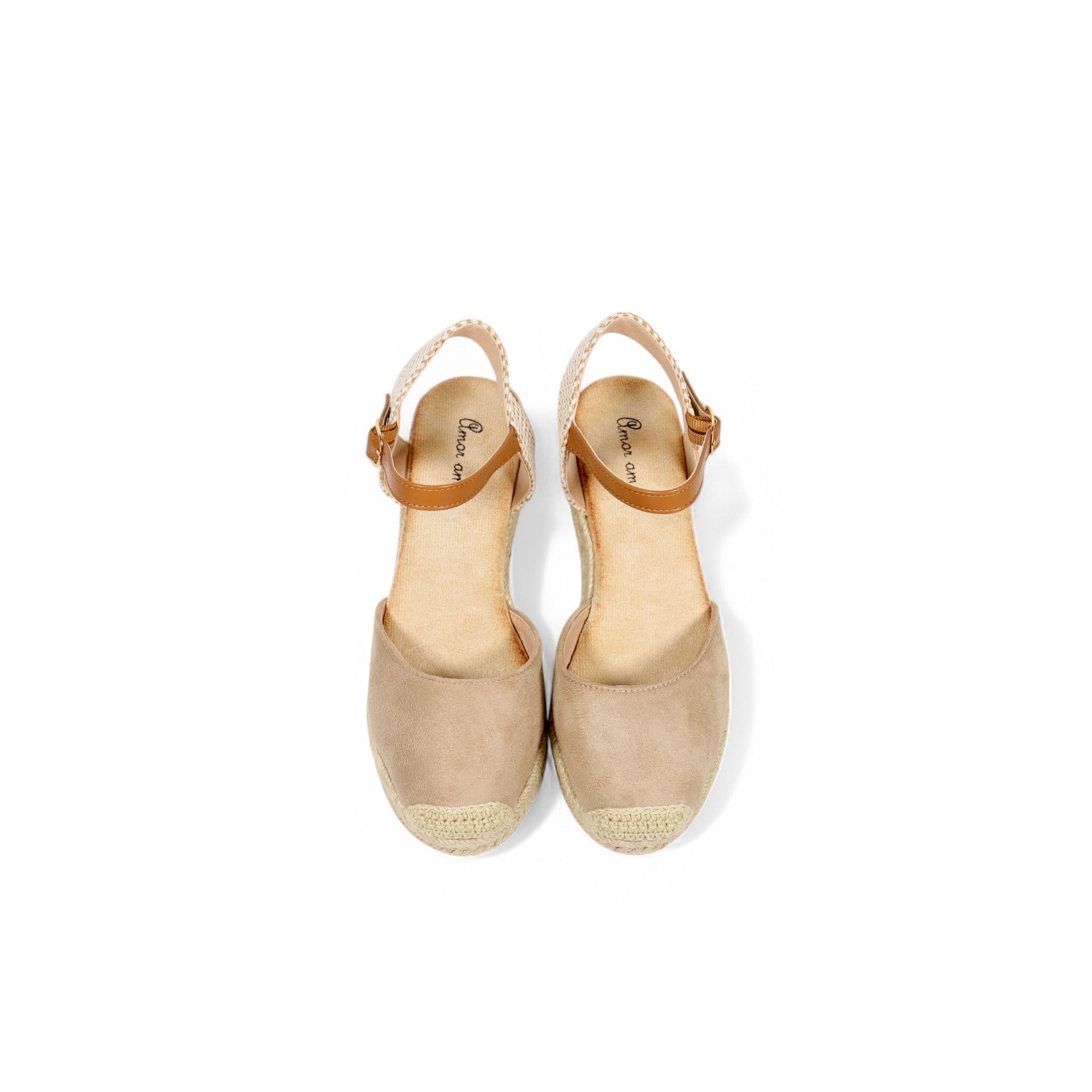 Alpargatas de cuña baja para mujer con puntera cerrada estilo espadrille, sandalias con plataforma de yute trenzado, pulsera al tobillo con hebilla ajustable, zapatos casuales de verano en colores negro, blanco, beige y verde