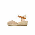 Alpargatas de cuña baja para mujer con puntera cerrada estilo espadrille, sandalias con plataforma de yute trenzado, pulsera al tobillo con hebilla ajustable, zapatos casuales de verano en colores negro, blanco, beige y verde