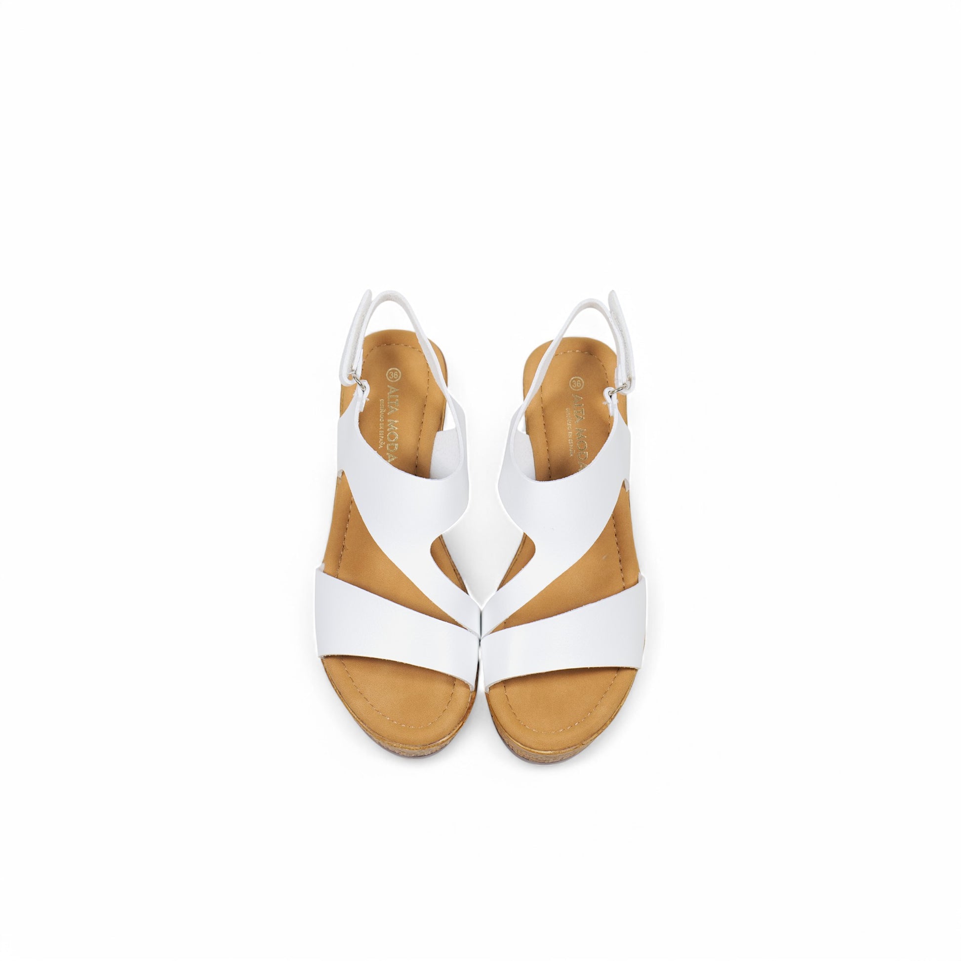 Sandalias de tira ancha cubierta