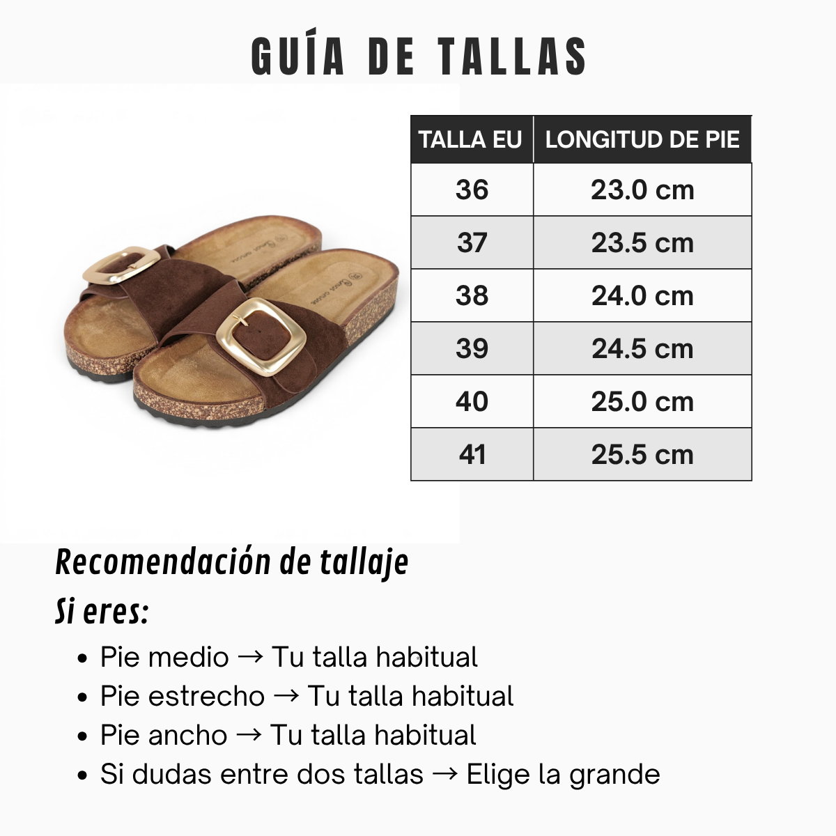 Sandalias planas de tira efecto ante para mujer con hebilla grande dorada mate, sandalias confort con plantilla suave y cómoda, sandalias casual verano de suela corcho sintético en marrón chocolate, beige, negro y blanco